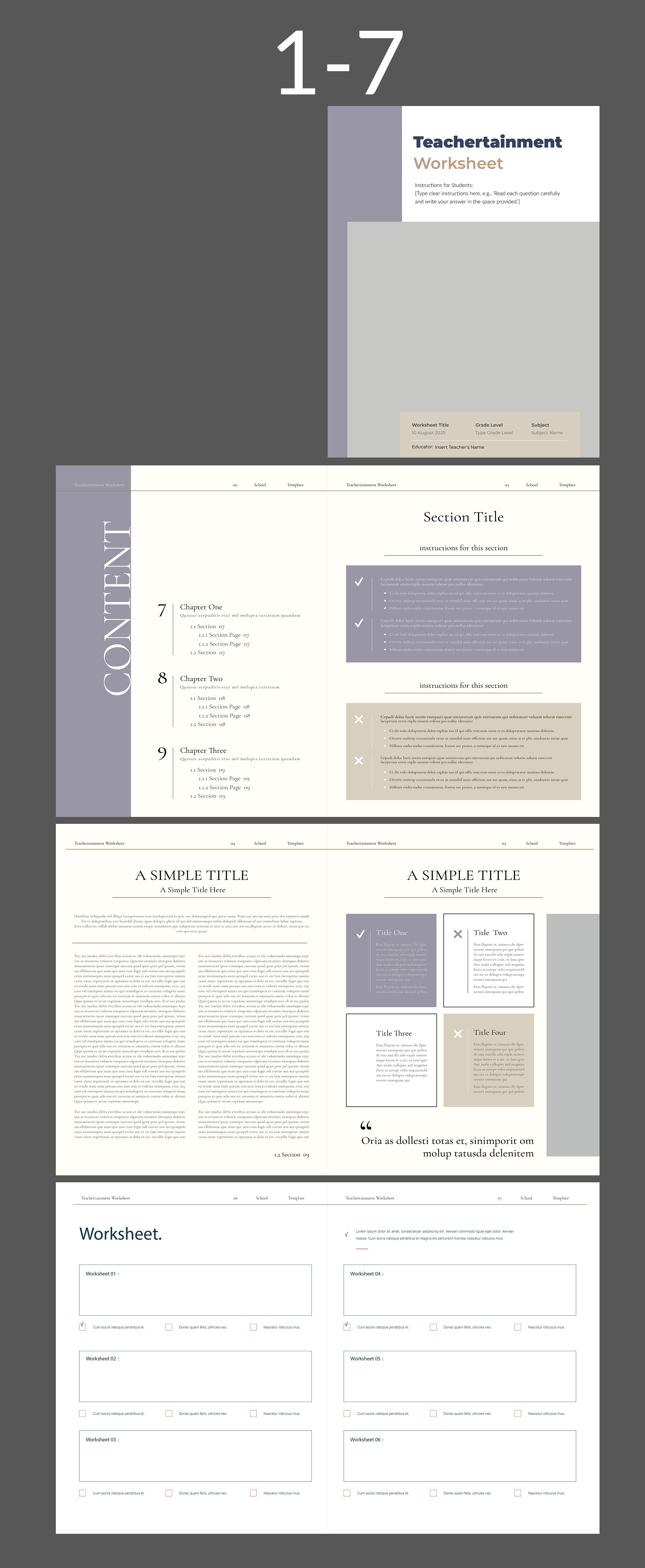 Word Template Design by Osama Soliman for Teachertainment | Design #35832767