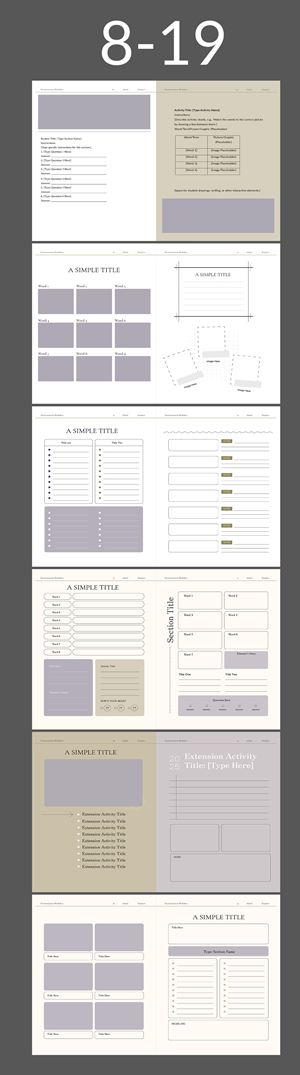 Word Template Design by Osama Soliman for Teachertainment | Design: #35832768