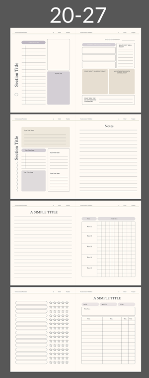 Word Template Design by Osama Soliman for Teachertainment | Design: #35832769