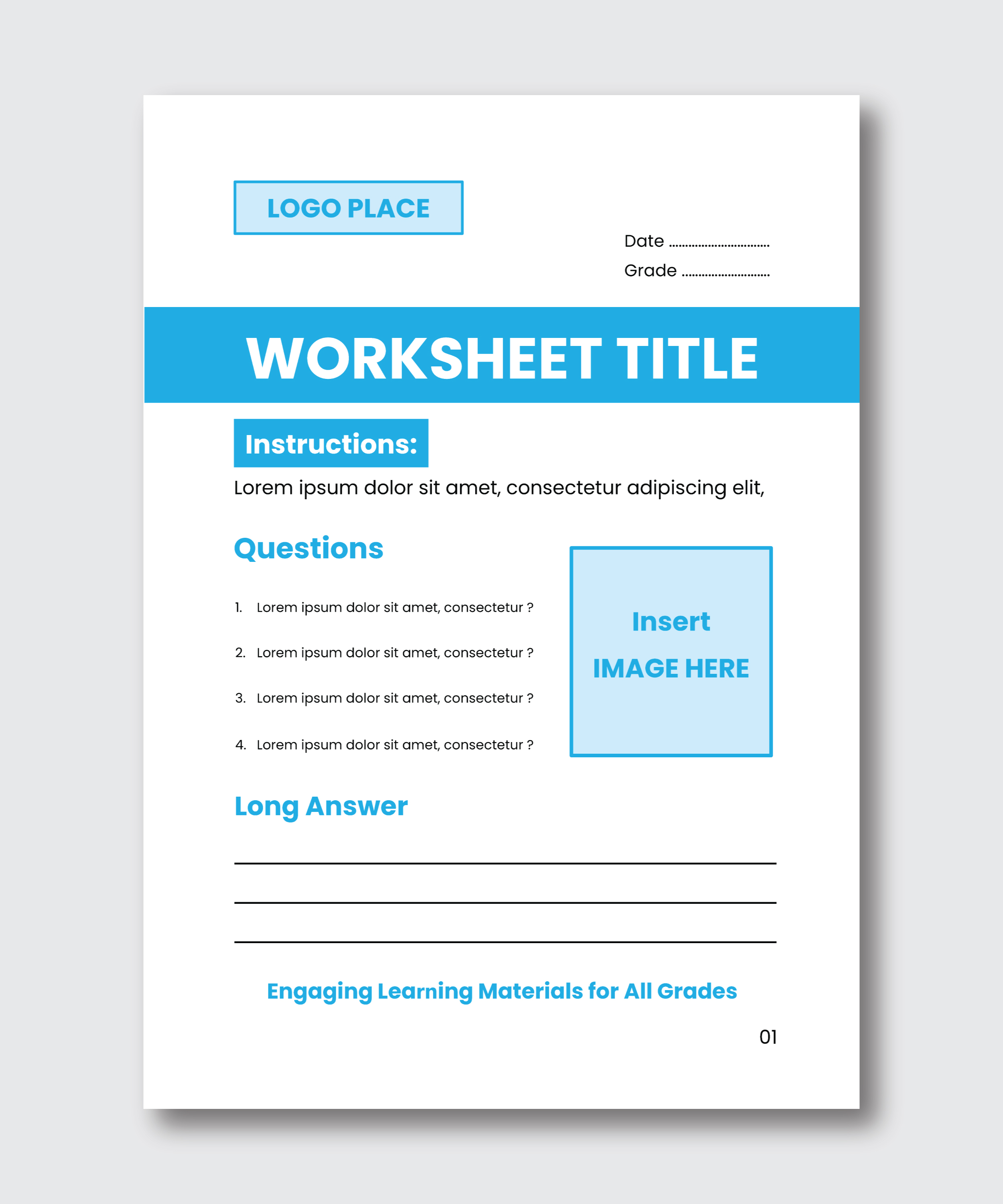 Word Template Design by grappikstar for Teachertainment | Design #35801326
