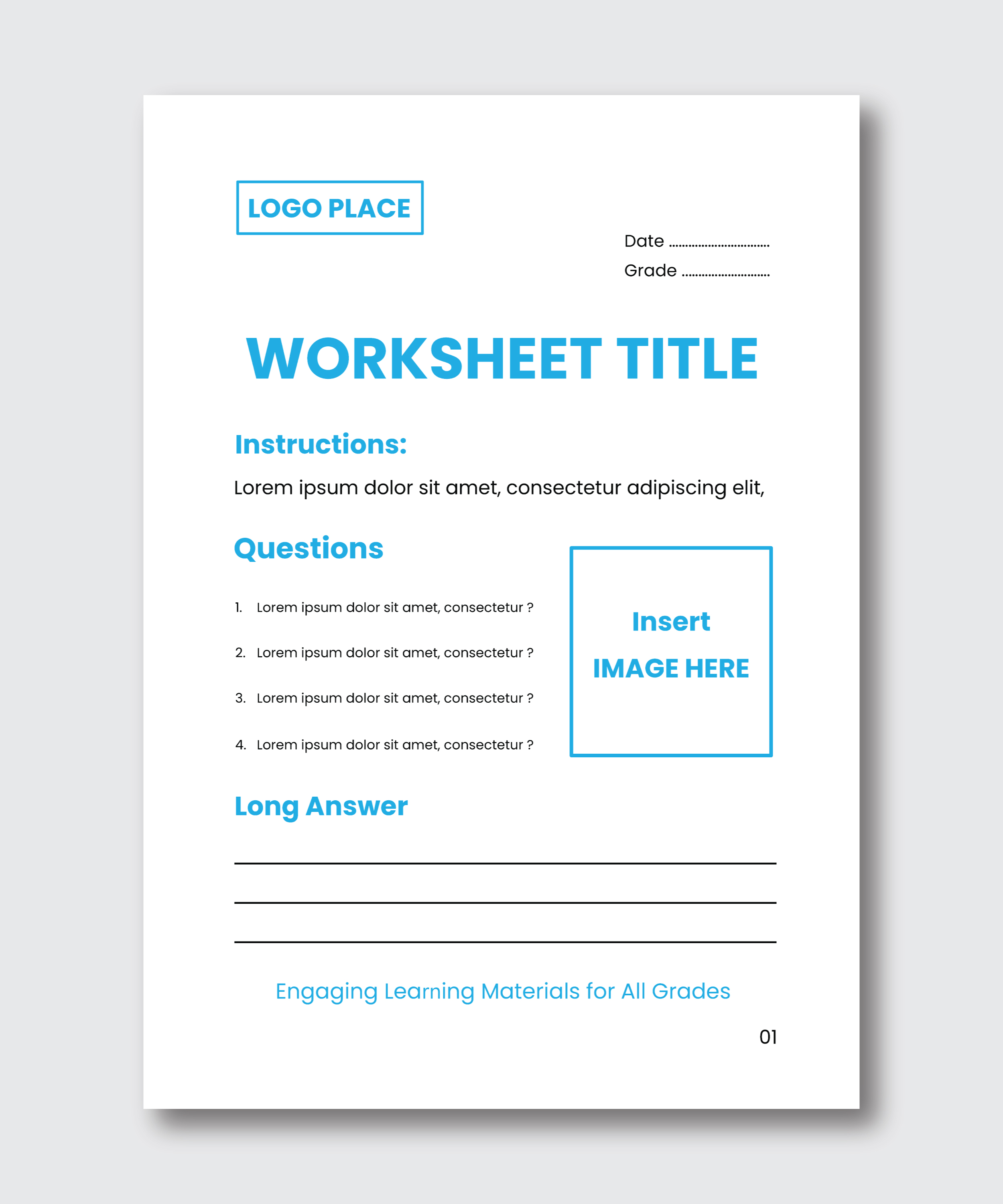 Word Template Design by grappikstar for Teachertainment | Design #35801918