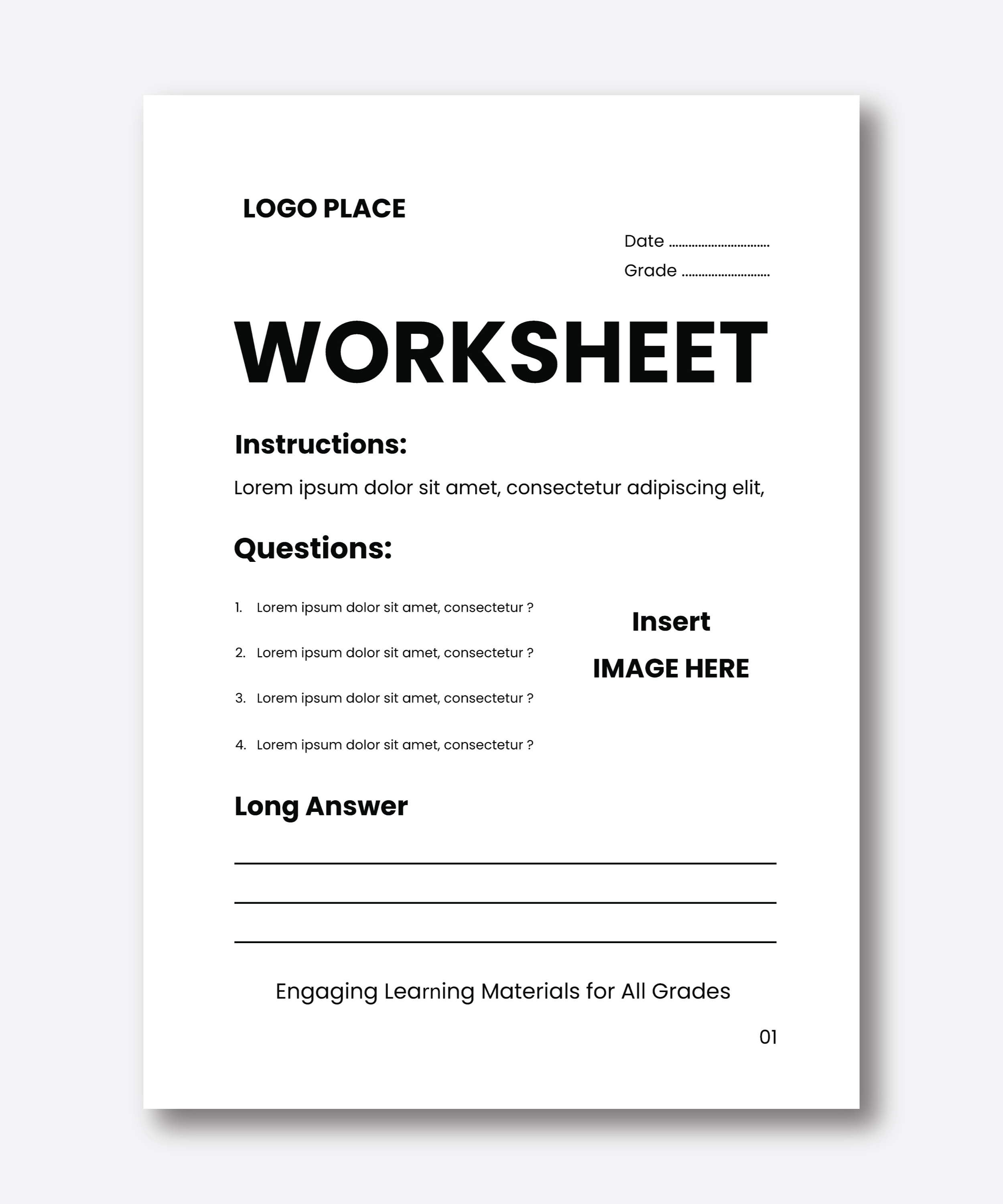 Word Template Design by grappikstar for Teachertainment | Design #35803966