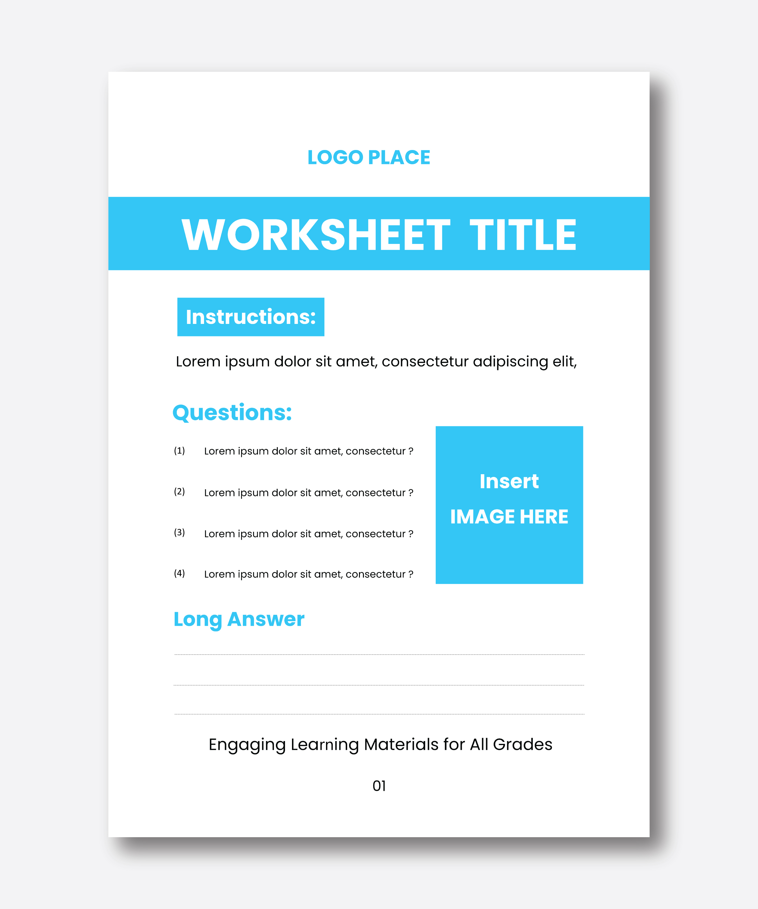 Word Template Design by grappikstar for Teachertainment | Design #35803984