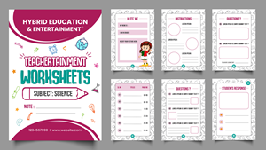 Hybrid education and entertainment company needs help with creating dynamic school worksheets