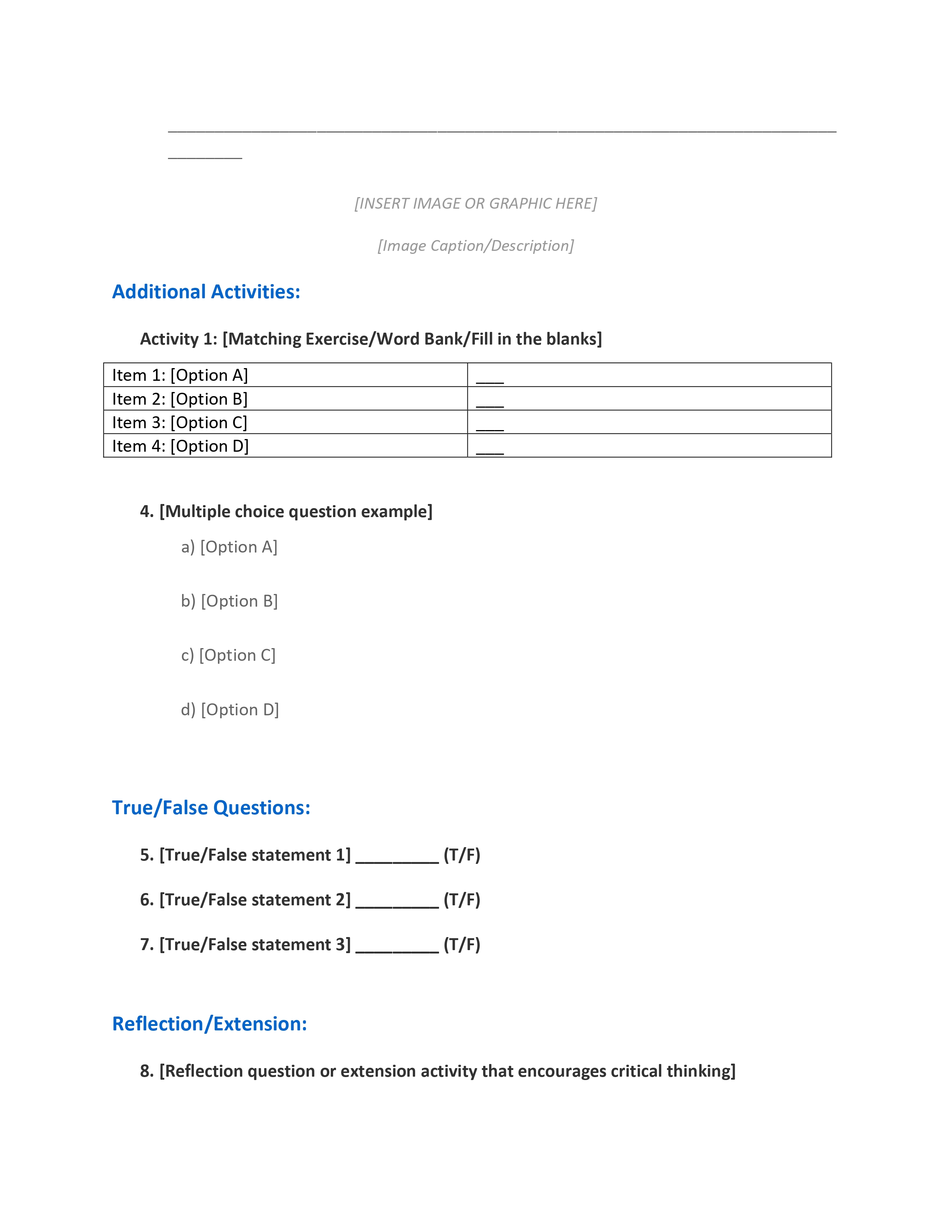 Word Template Design by ArtyDesigns for Teachertainment | Design #35831844