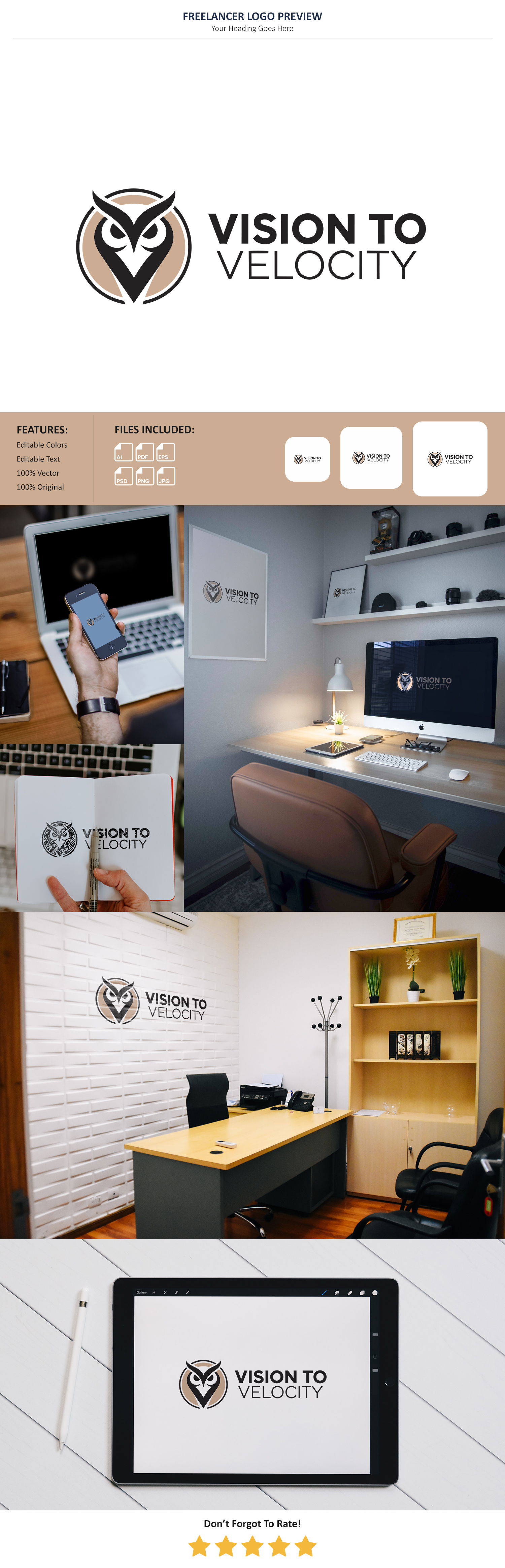 Logo Design by VectorForge for Vision to Velocity | Design #35812229