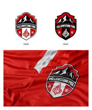 Logo-Design von Gasyary für Yellowstone Fire Soccer Association | Design: #35839120