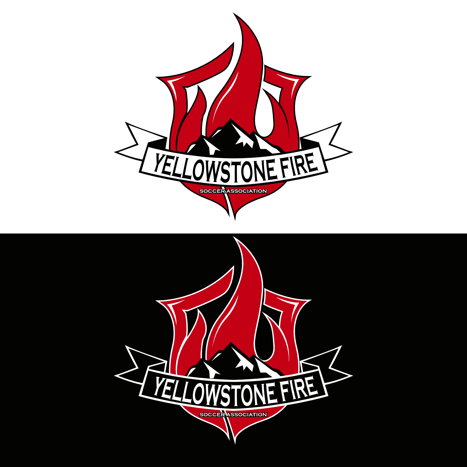 Logo-Design von cah awu für Yellowstone Fire Soccer Association | Design #35860384