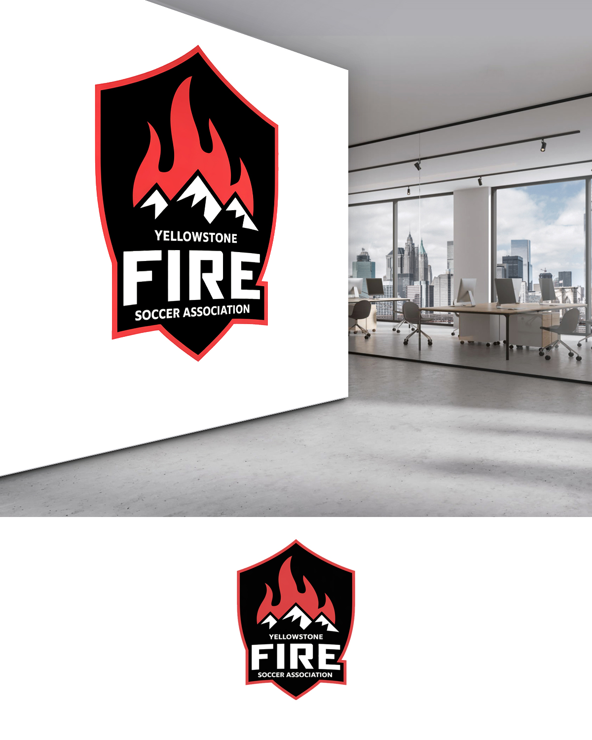 Logo Design by Riyaa.001 for Yellowstone Fire Soccer Association | Design #35809712