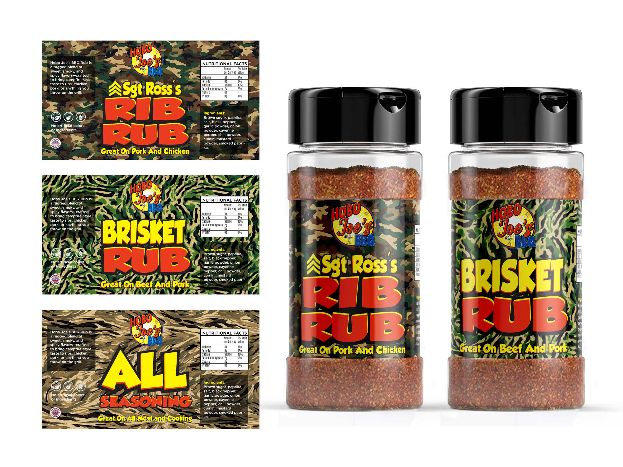 Label Design by Sergio Coelho for Hobo Joes BBQ | Design #35816914