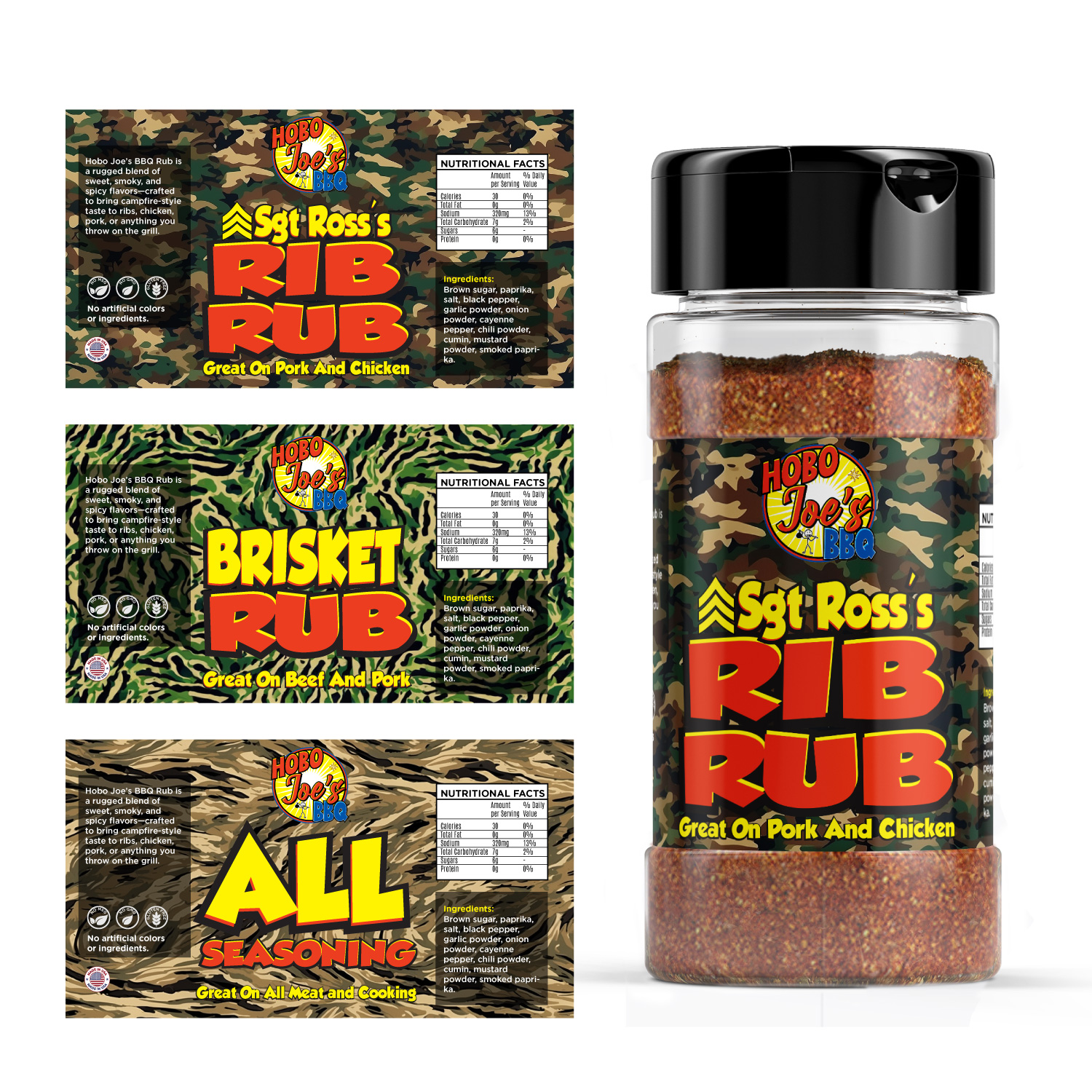 Label Design by Sergio Coelho for Hobo Joes BBQ | Design #35816944