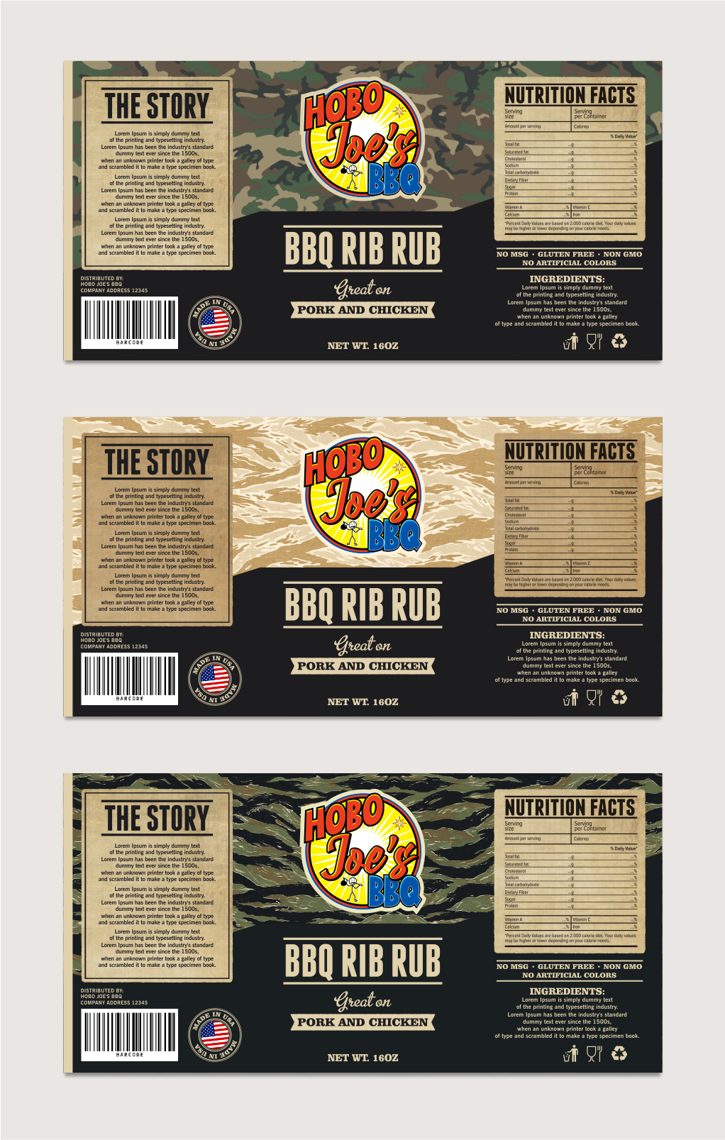 Label Design by design.picnic for Hobo Joes BBQ | Design #35825687