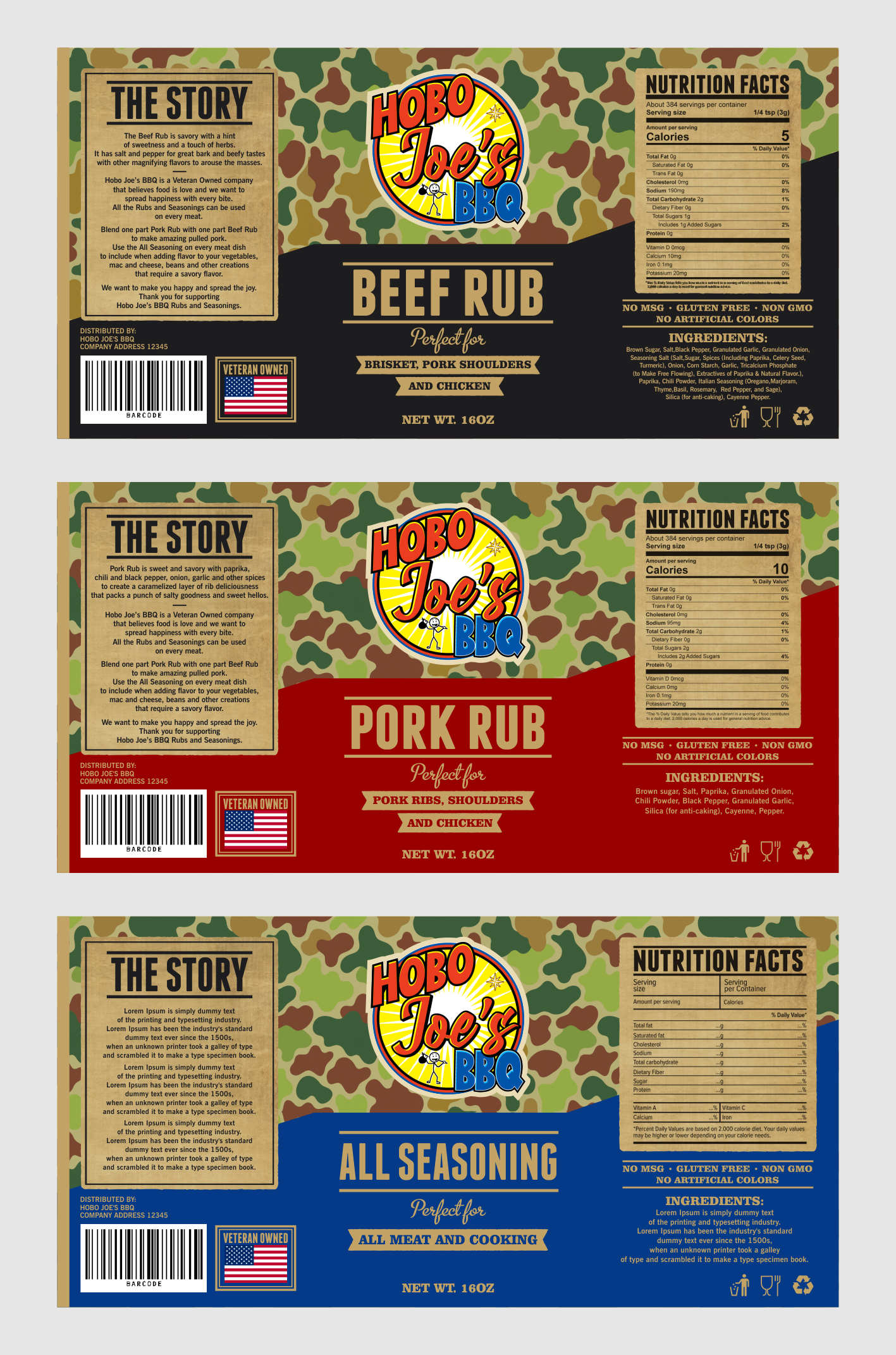 Label Design by design.picnic for Hobo Joes BBQ | Design #36000806