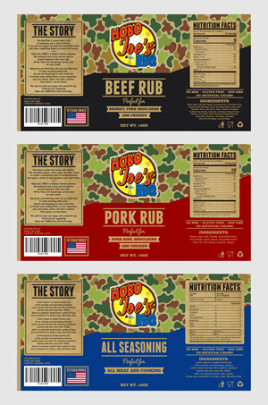 Label Design by design.picnic for Hobo Joes BBQ | Design: #36000806