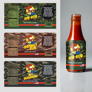 Label Design by MNM for Hobo Joes BBQ | Design: #35818454