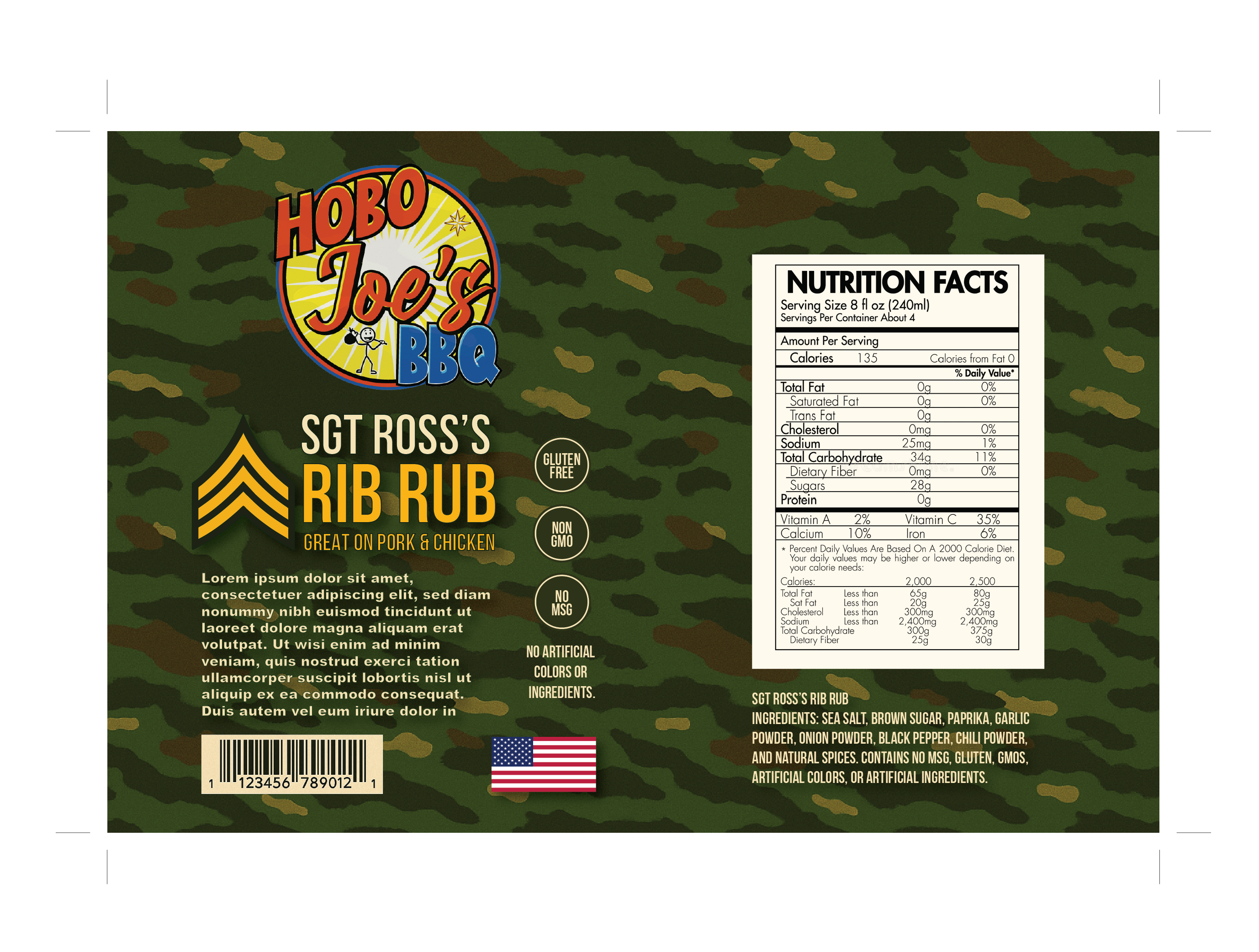 Label Design by aneskayirt for Hobo Joes BBQ | Design #35835220