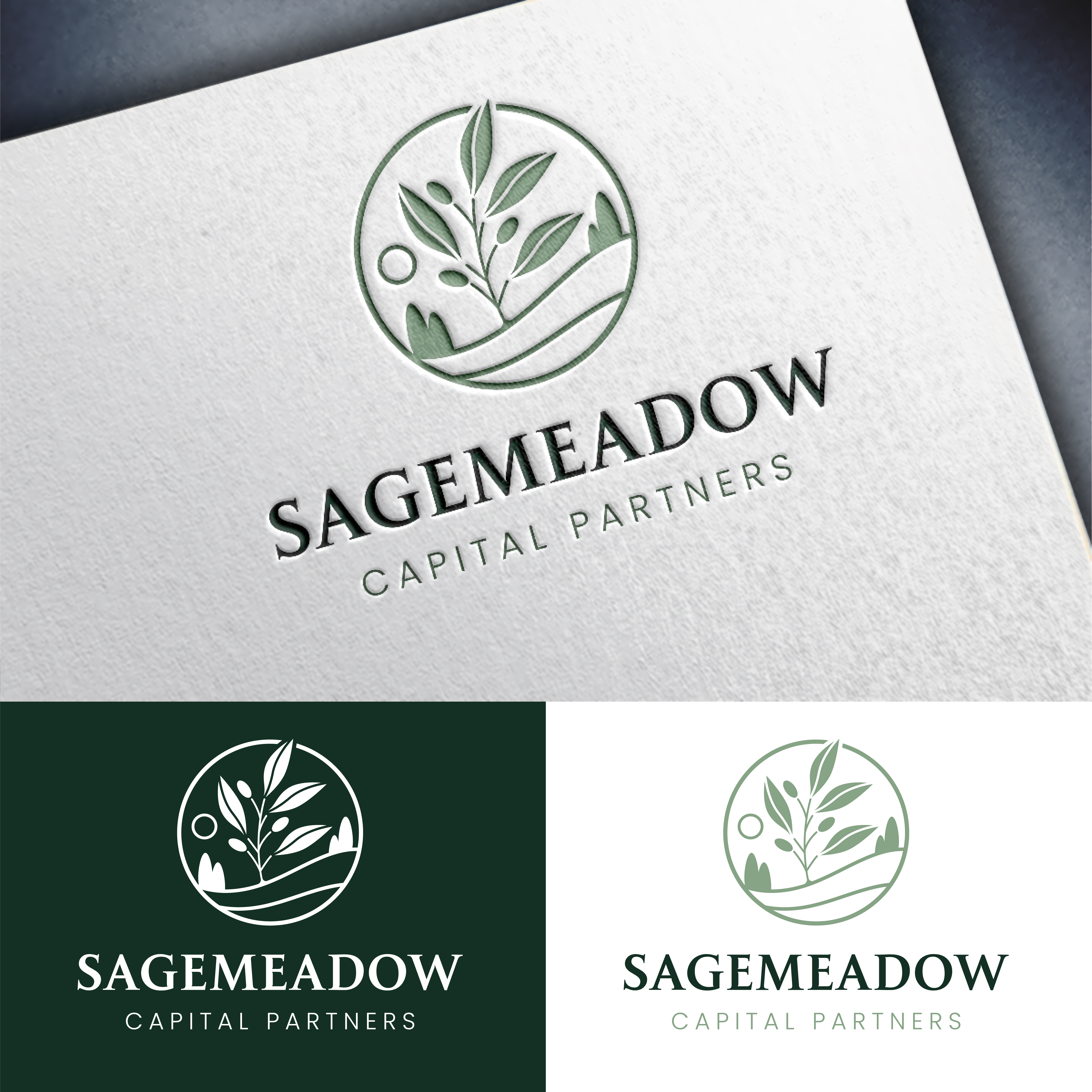 Logo Design by John Mark Arts for Sagemeadow Capital Partners LLC | Design #35825552
