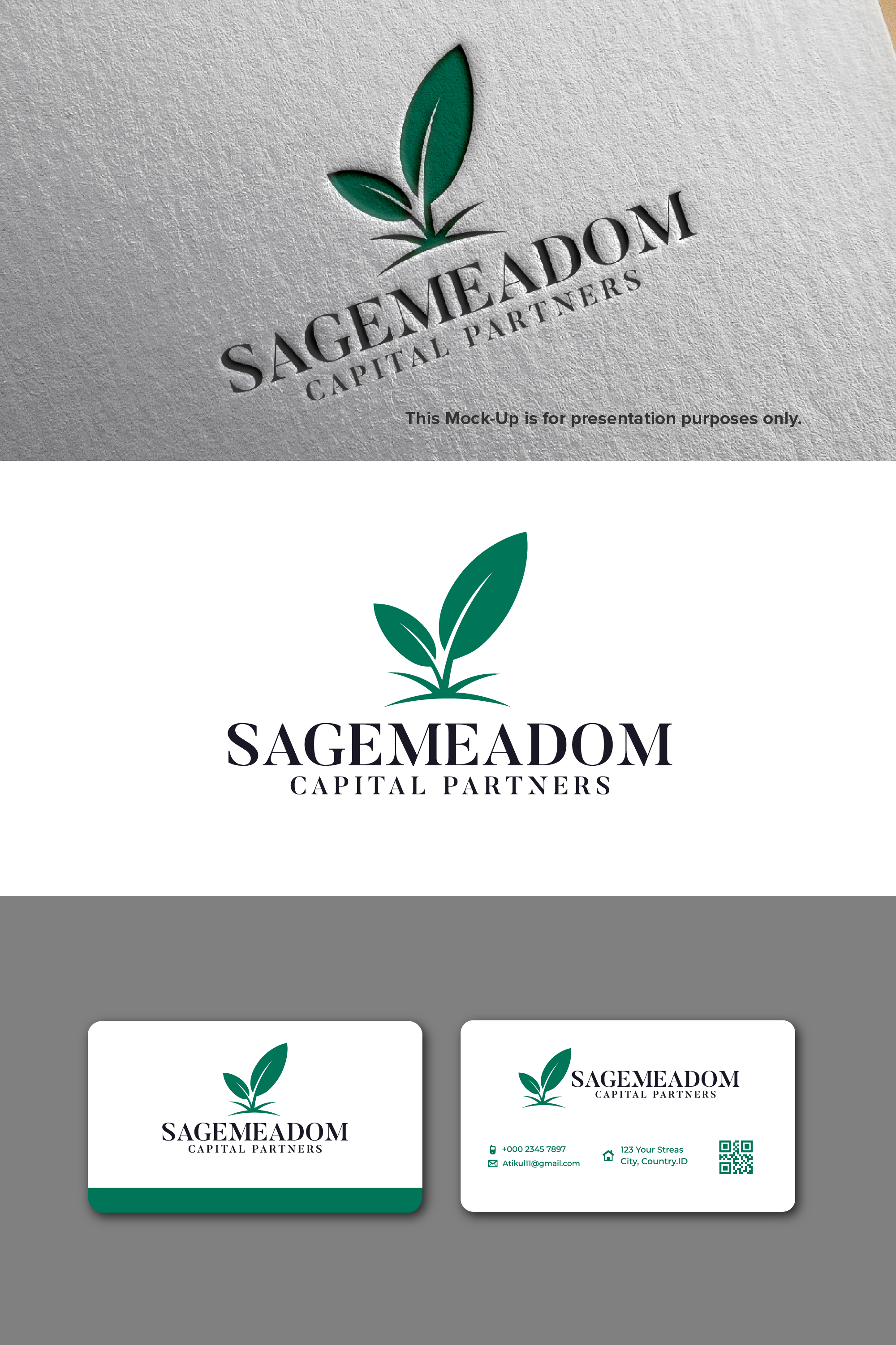Logo Design by MST PINKY KHATUN for Sagemeadow Capital Partners LLC | Design #35819579