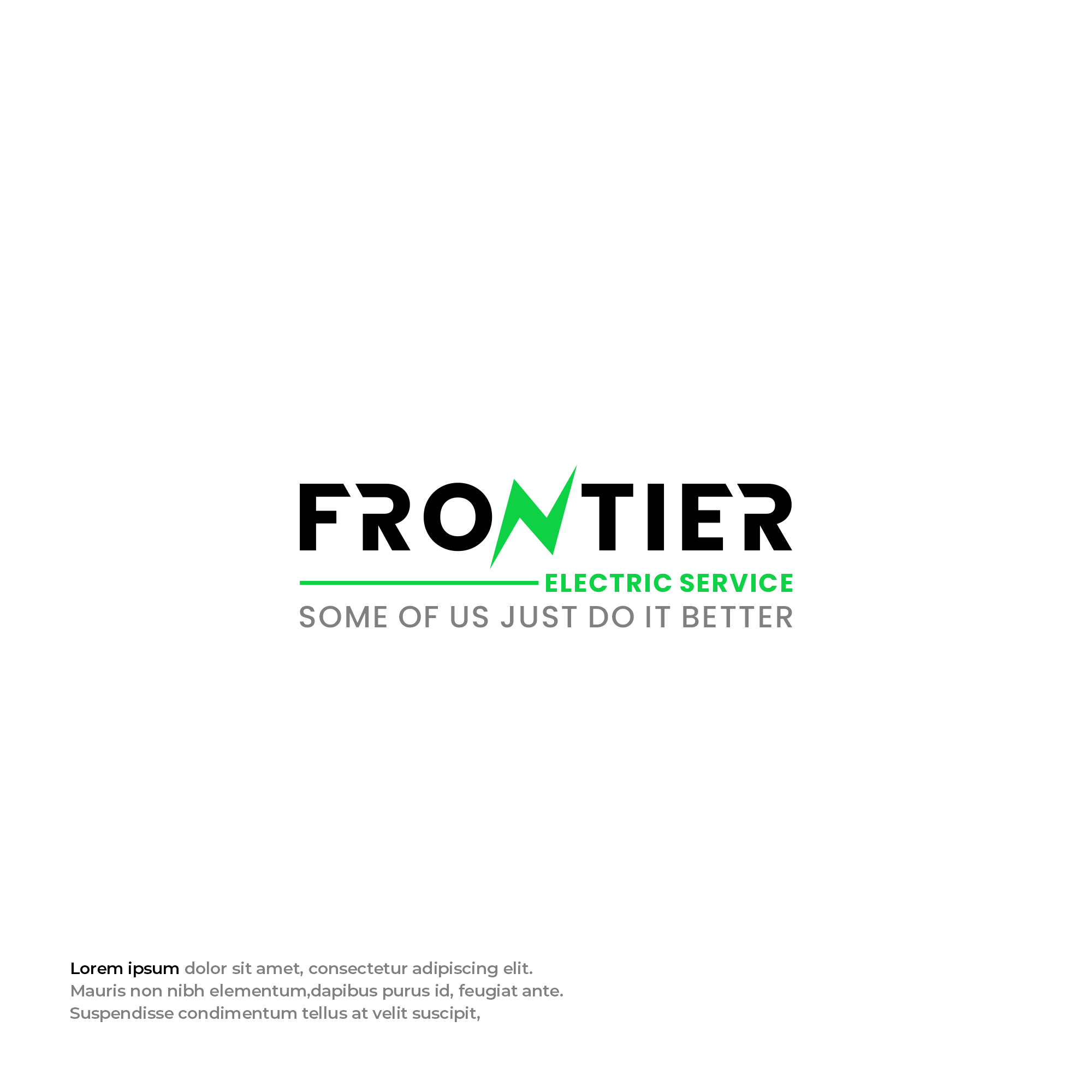 Logo Design by Mantra™ for Frontier Electric Services | Design #35823102