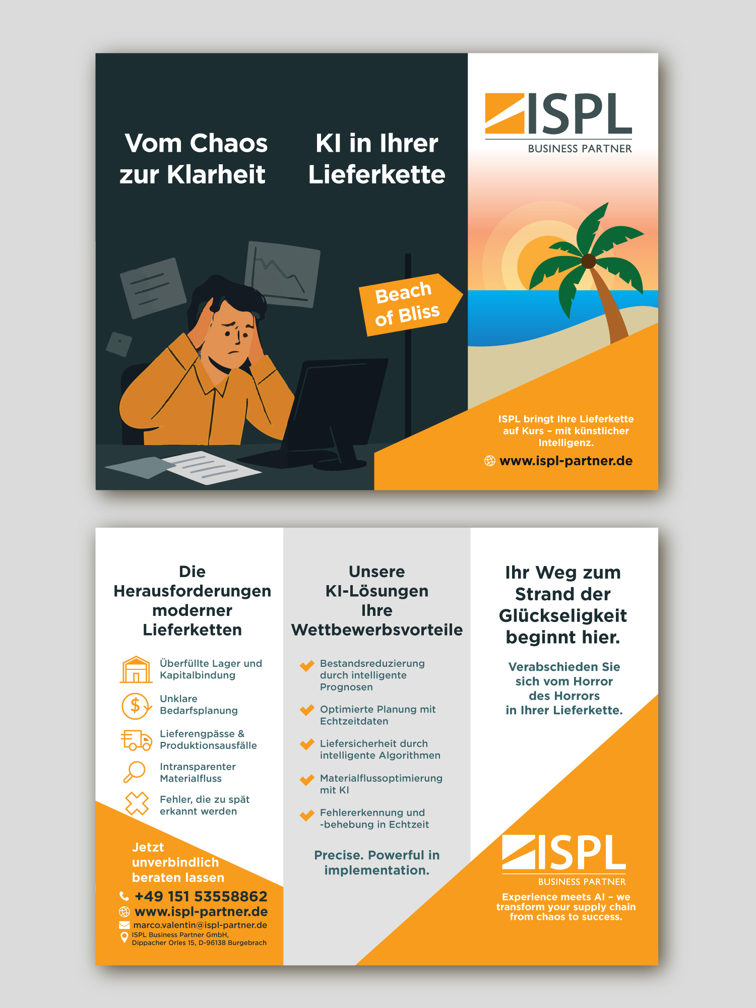 Flyer Design by Sergio Coelho for ISPL Business Partner GmbH | Design #35823347