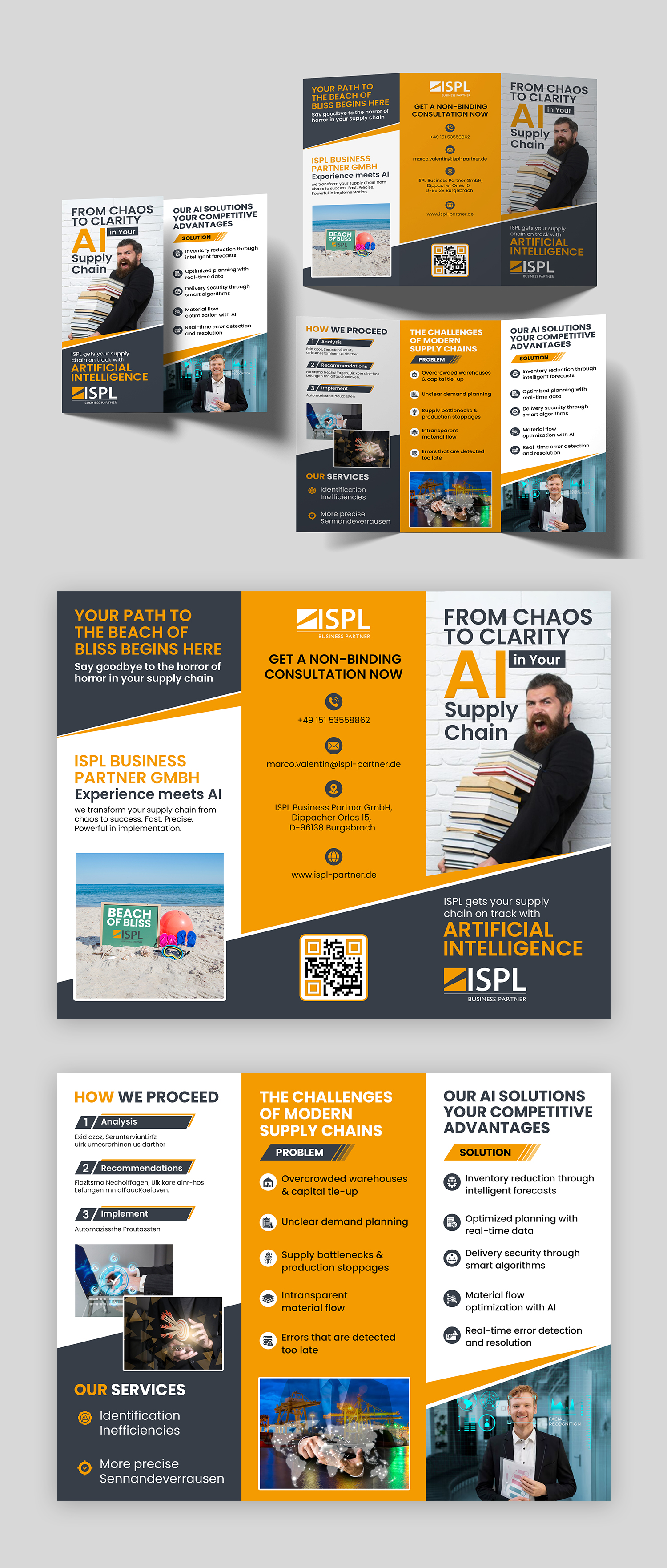 Flyer Design by debdesign for ISPL Business Partner GmbH | Design #35826460
