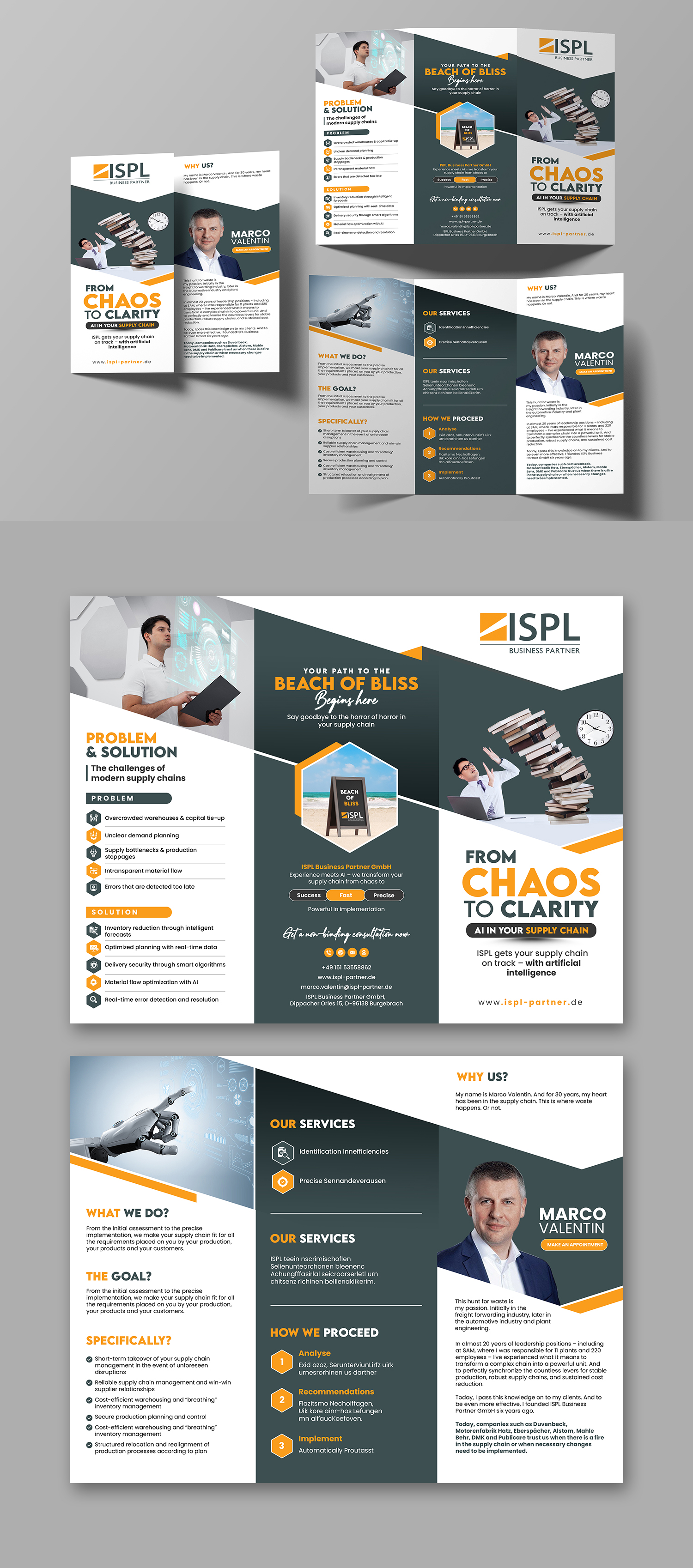 Flyer Design by debdesign for ISPL Business Partner GmbH | Design #35827586