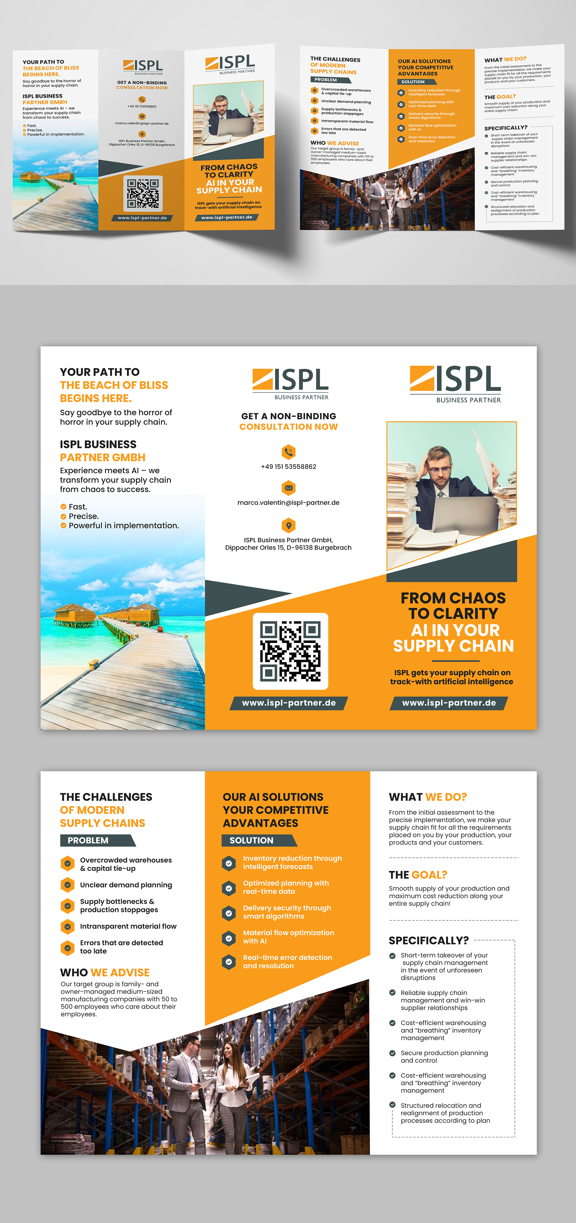 Flyer Design by debdesign for ISPL Business Partner GmbH | Design #35828075