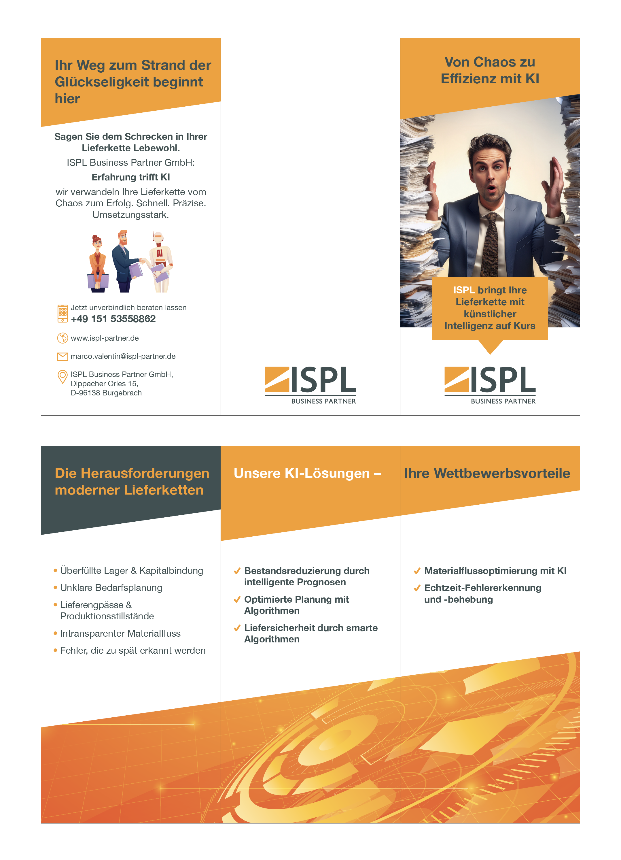 Flyer-Design von arikool für ISPL Business Partner GmbH | Design #35835704