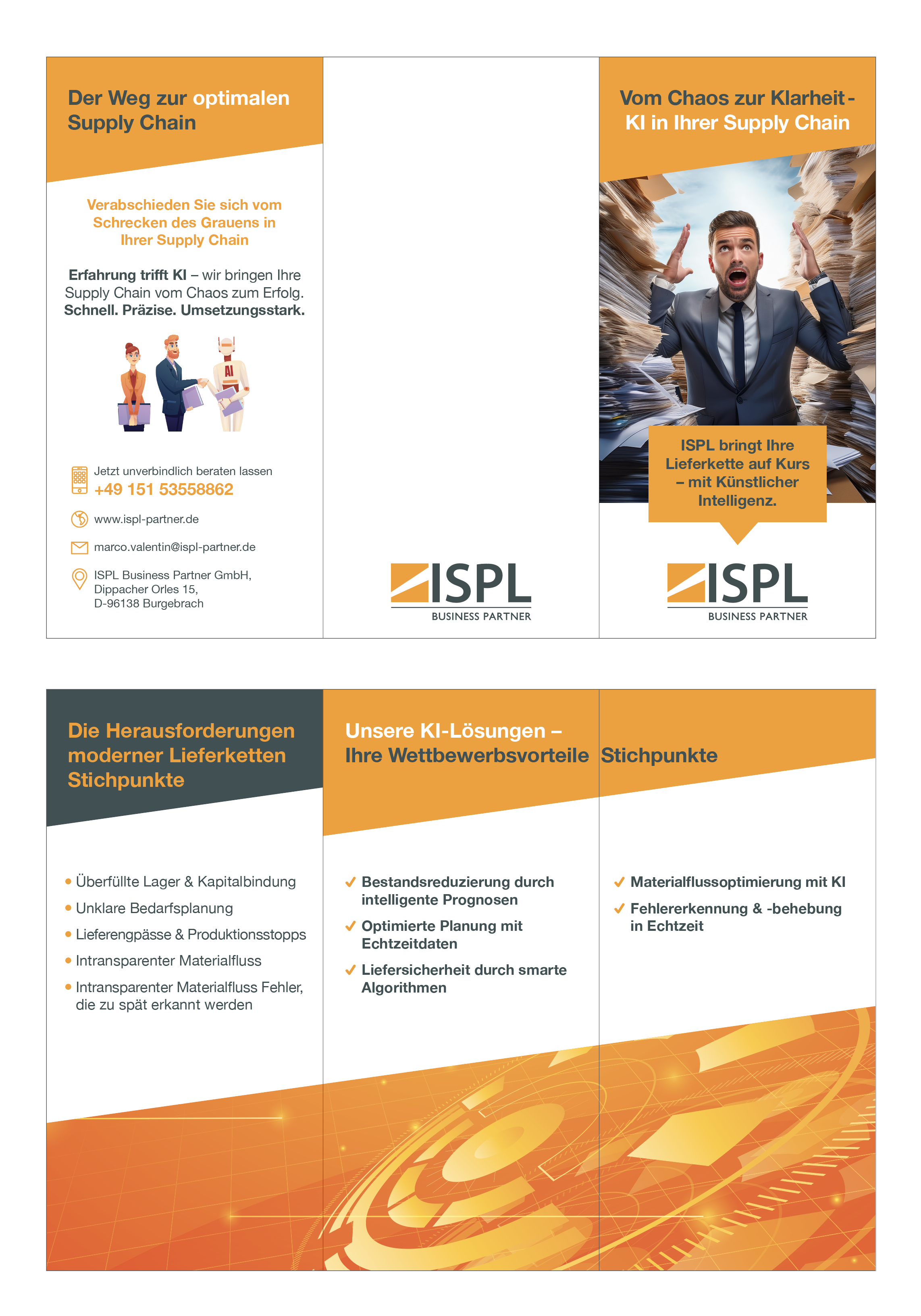 Flyer Design by arikool for ISPL Business Partner GmbH | Design #35923941