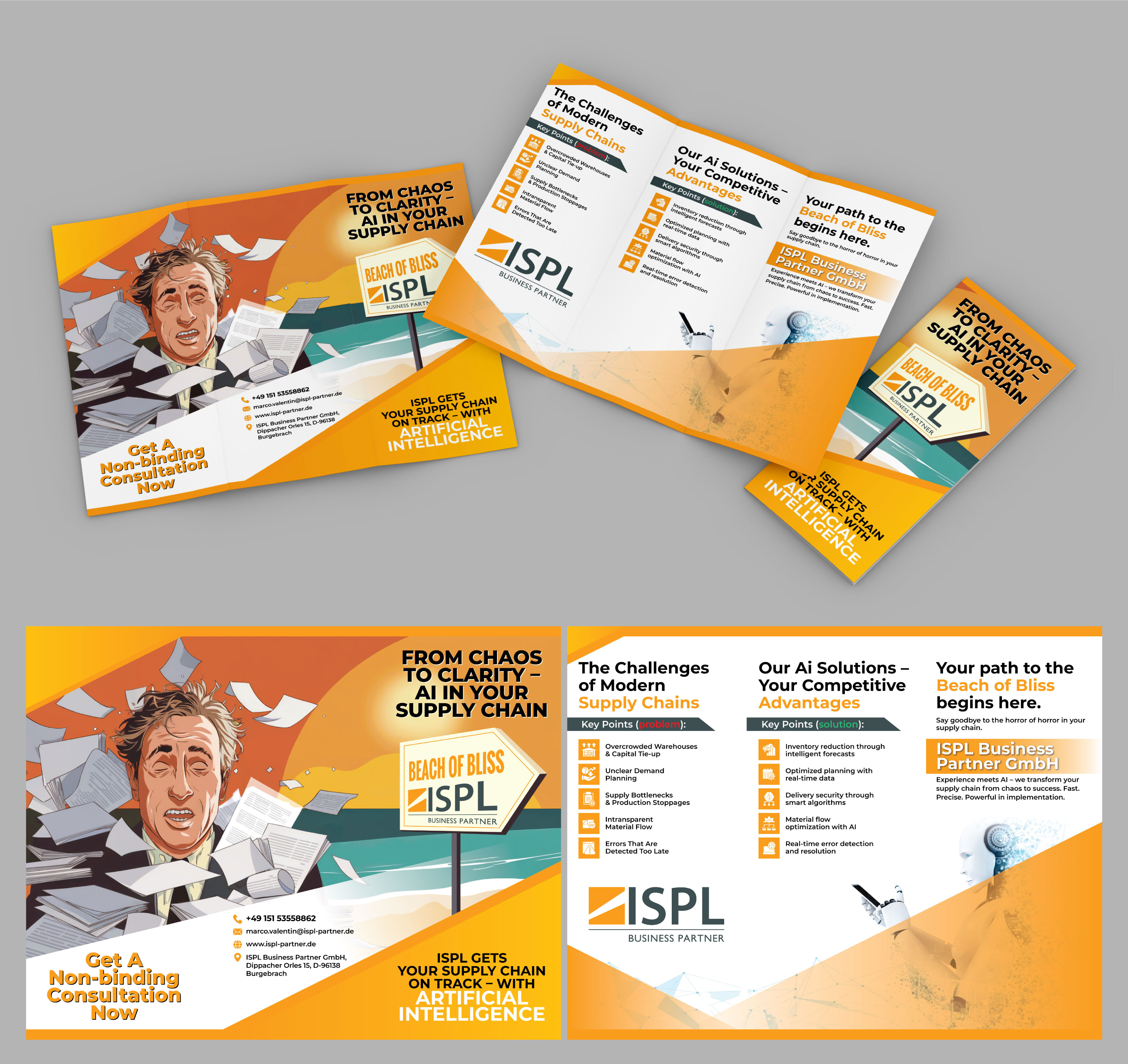 Flyer-Design von Impressive Designs für ISPL Business Partner GmbH | Design #35834876