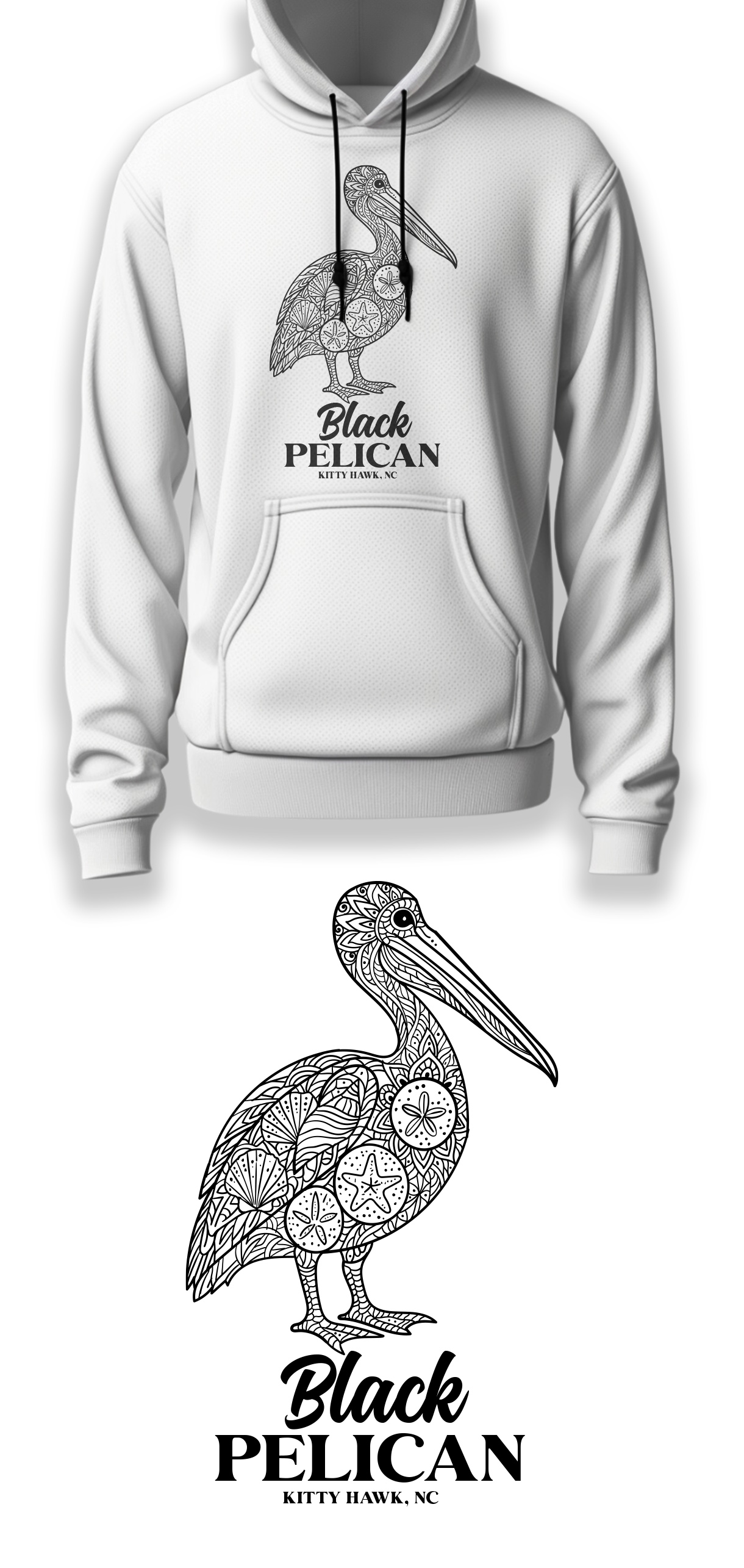 T-shirt Design by Teespixels for Black Pelican Seafood Company | Design #35824010