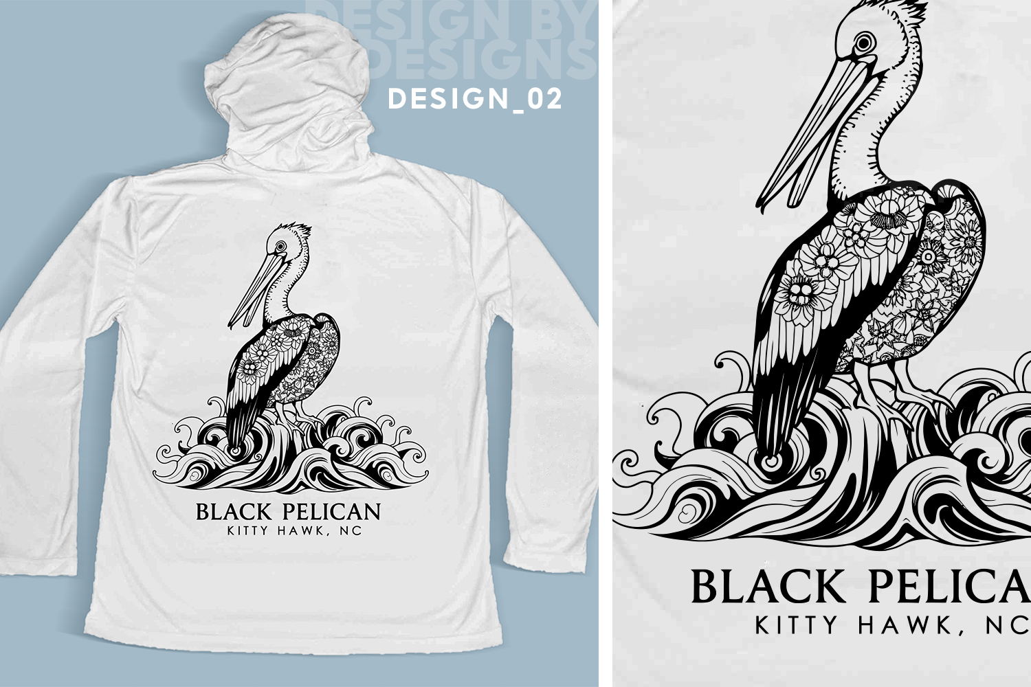 T-Shirt-Design von MDesigns ™ für Black Pelican Seafood Company | Design #35824965