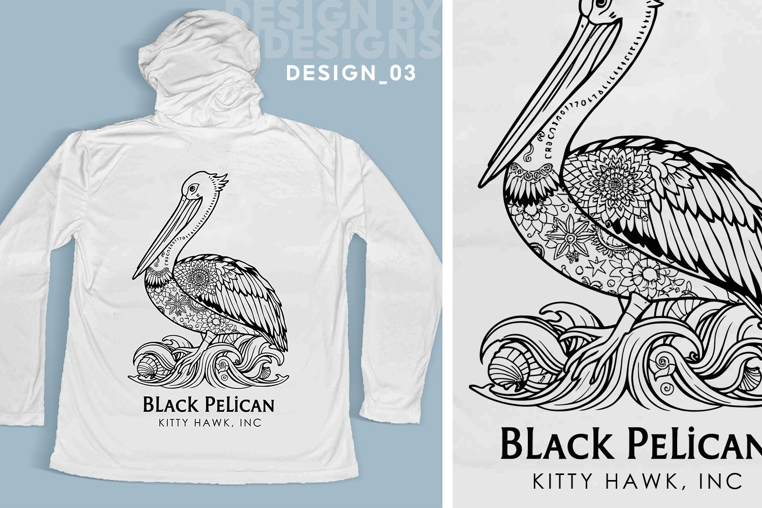 Design de T-shirt par MDesigns ™ pour Black Pelican Seafood Company | Design #35824971