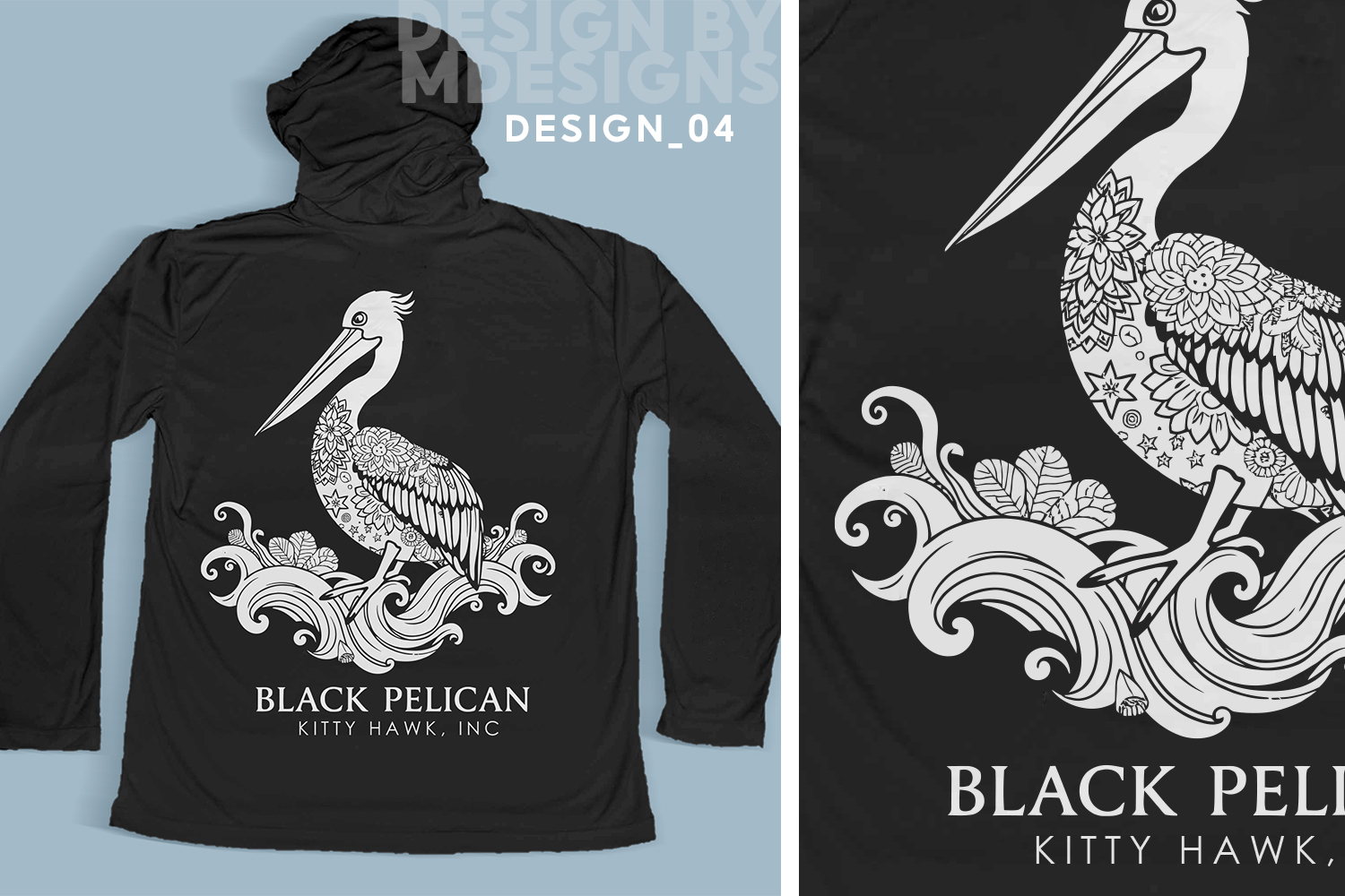 Design de T-shirt par MDesigns ™ pour Black Pelican Seafood Company | Design #35824973