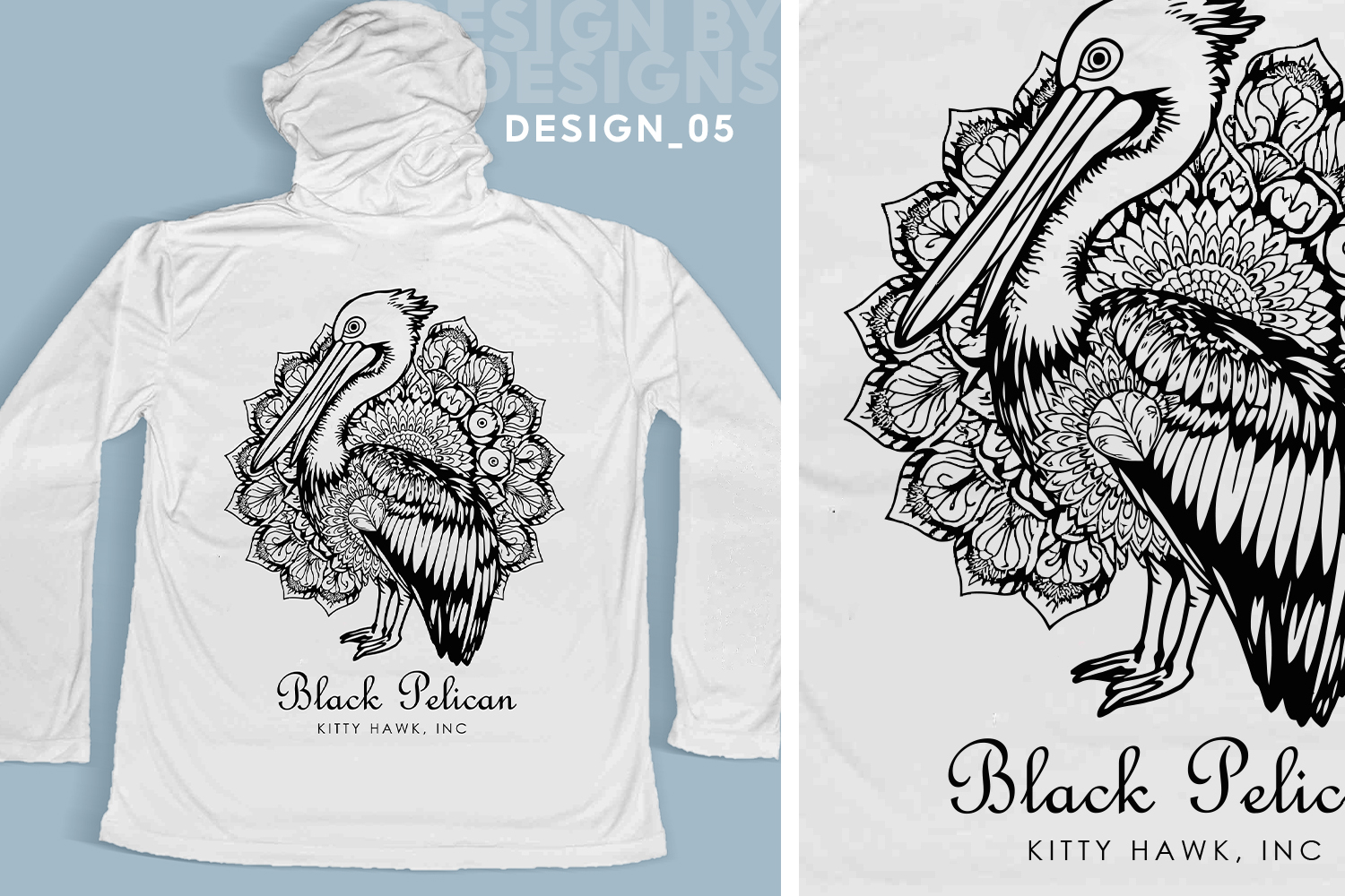 T-shirt Design by MDesigns ™ for Black Pelican Seafood Company | Design #35825064