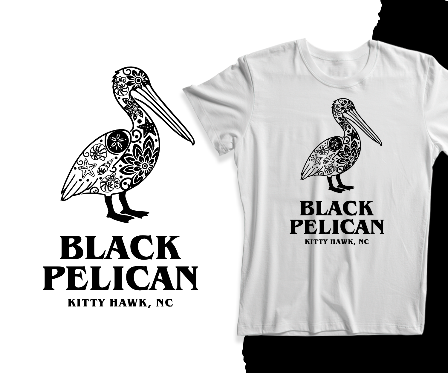 T-shirt Design by ThiagoB for Black Pelican Seafood Company | Design #35828044