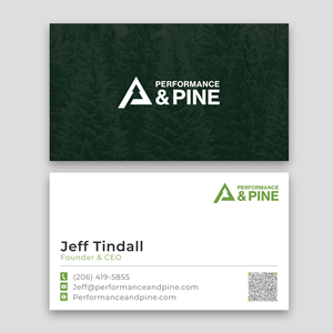 Business Card Design by Majed D for Performance & Pine | Design: #35829436