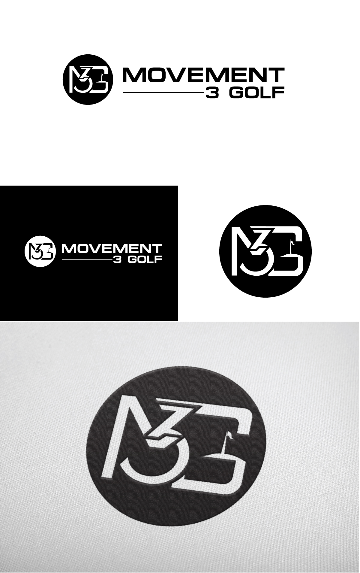 Logo-Design von Om Namah Shivay für M3G | Movement3Golf | Design #35844216