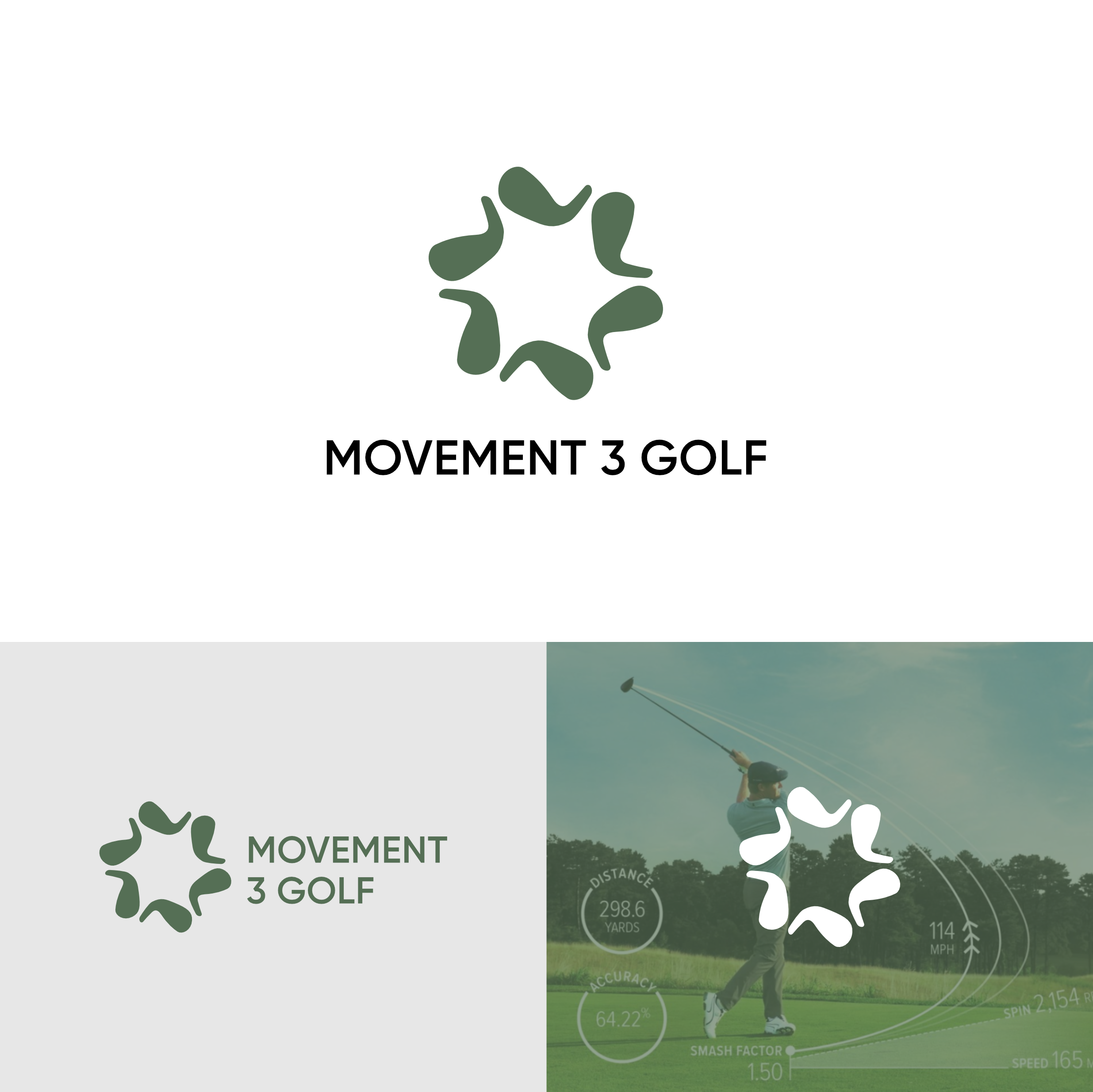 Logo-Design von Ryan45 für M3G | Movement3Golf | Design #35880727
