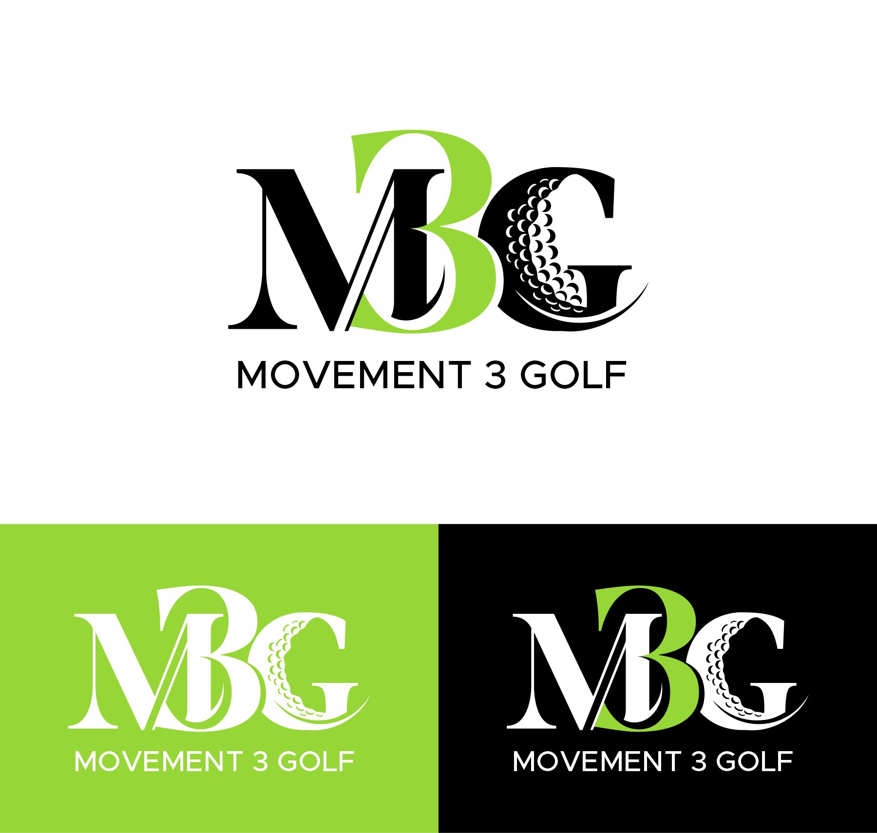 Logo Design by debdesign for M3G | Movement3Golf | Design #35844649