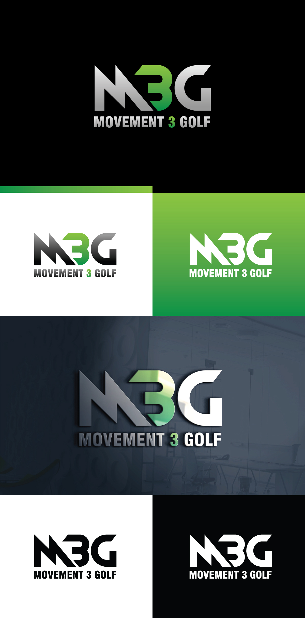 Logo Design by creativepix for M3G | Movement3Golf | Design #35835568