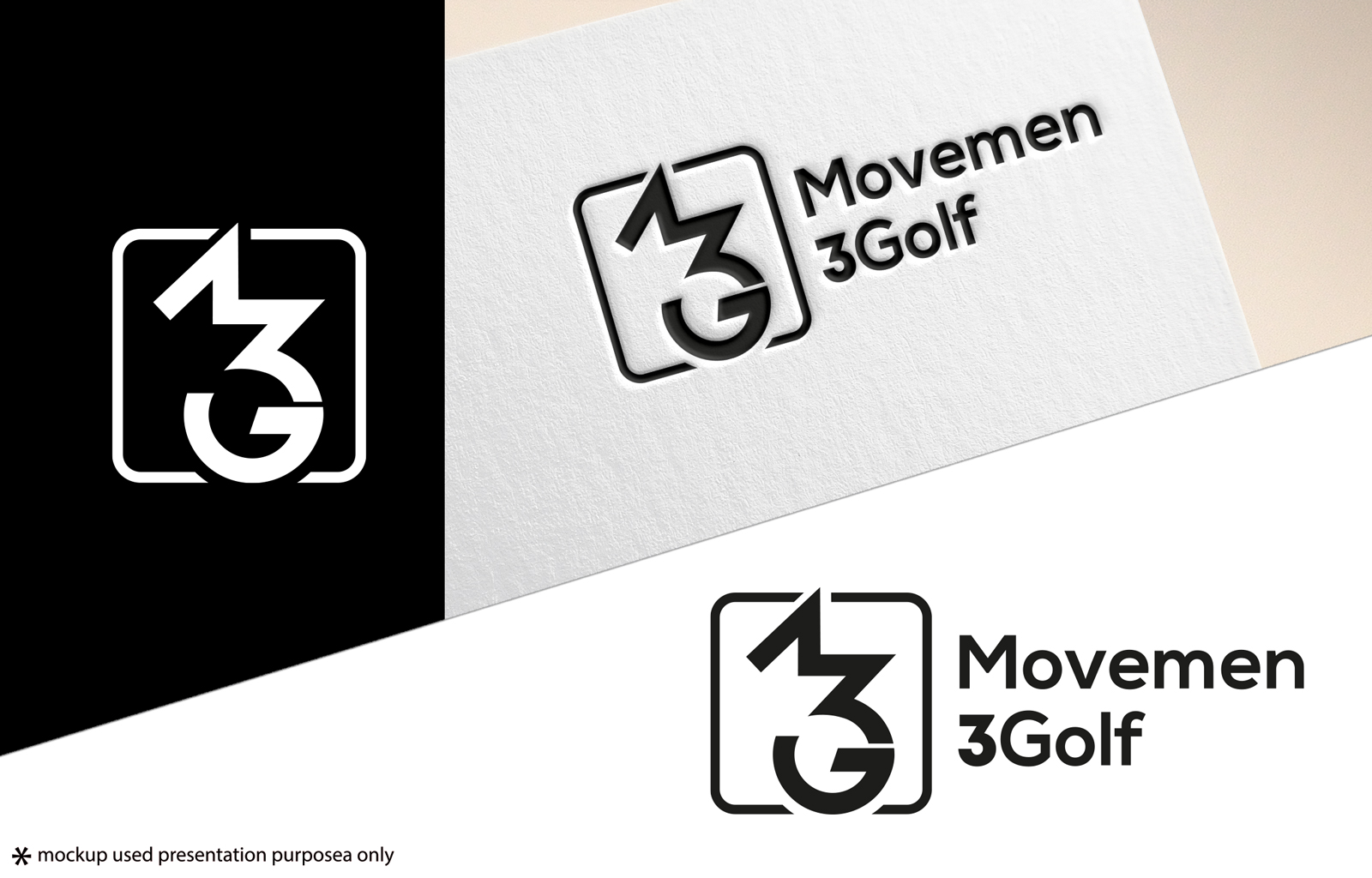 Logo Design by Rubia@ for M3G | Movement3Golf | Design #35836068