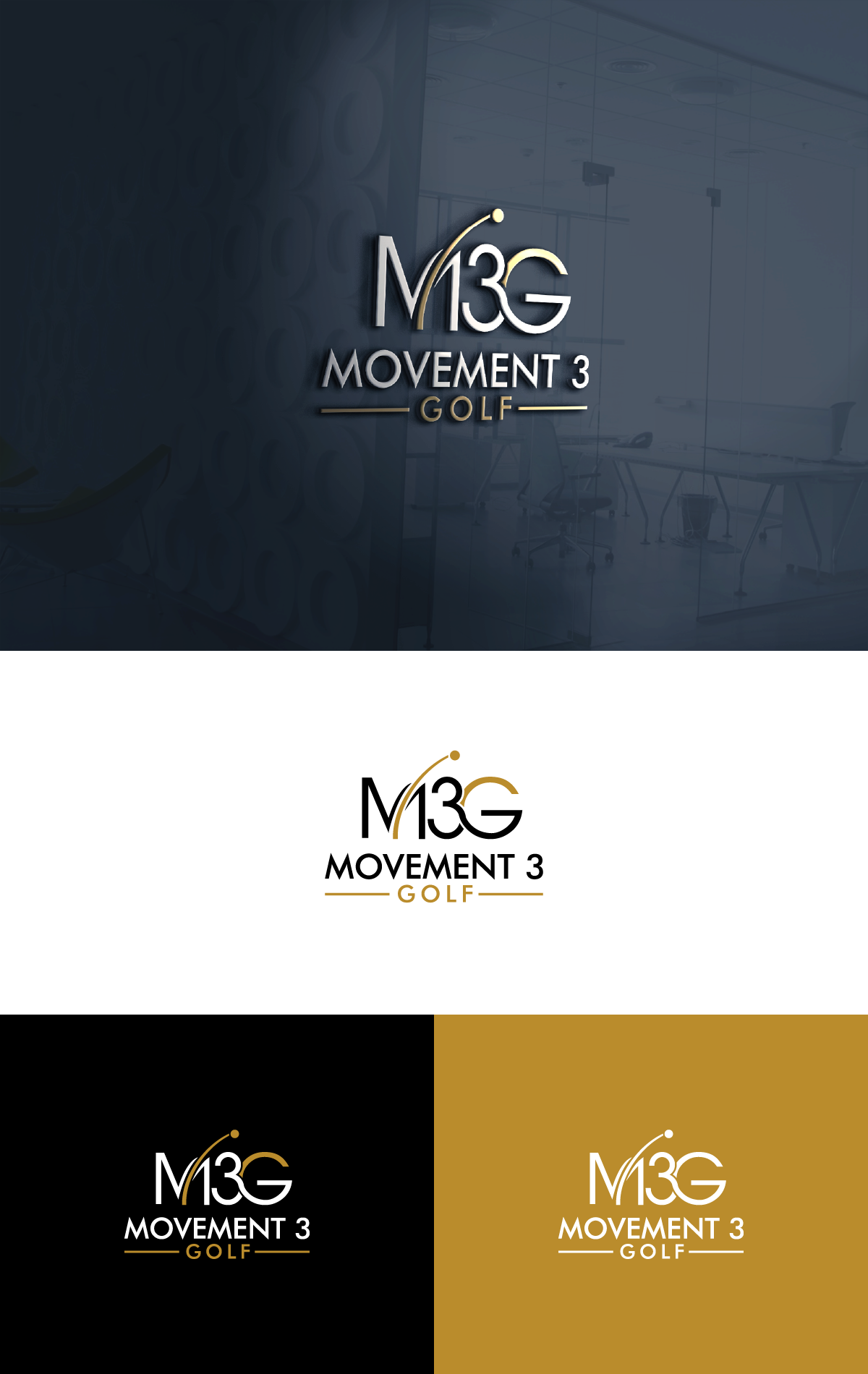 Diseño de Logo por AlphabetZero.co.uk para M3G | Movement3Golf | Diseño #35842712