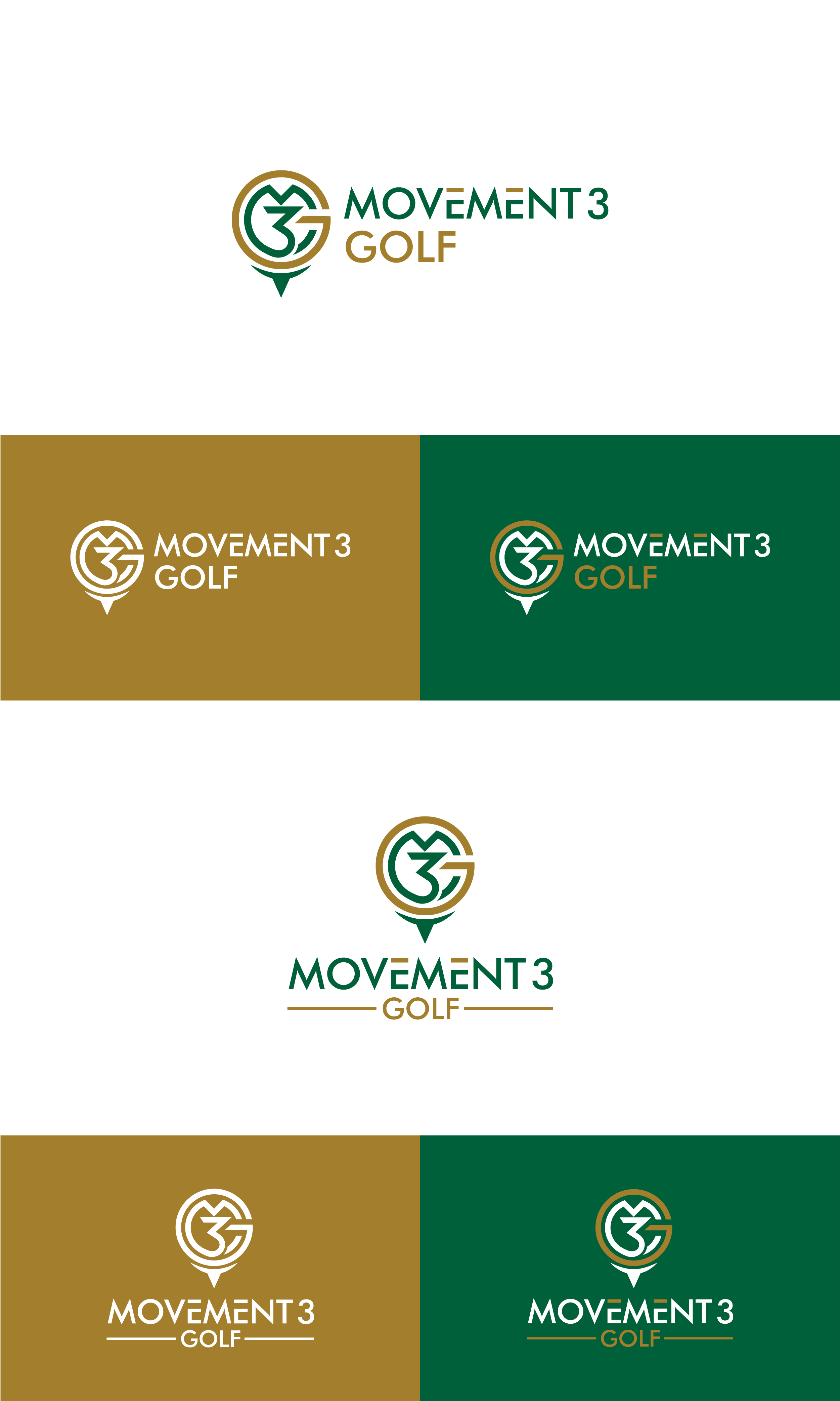 Design de Logo par Ayub Zafar pour M3G | Movement3Golf | Design : #35874232