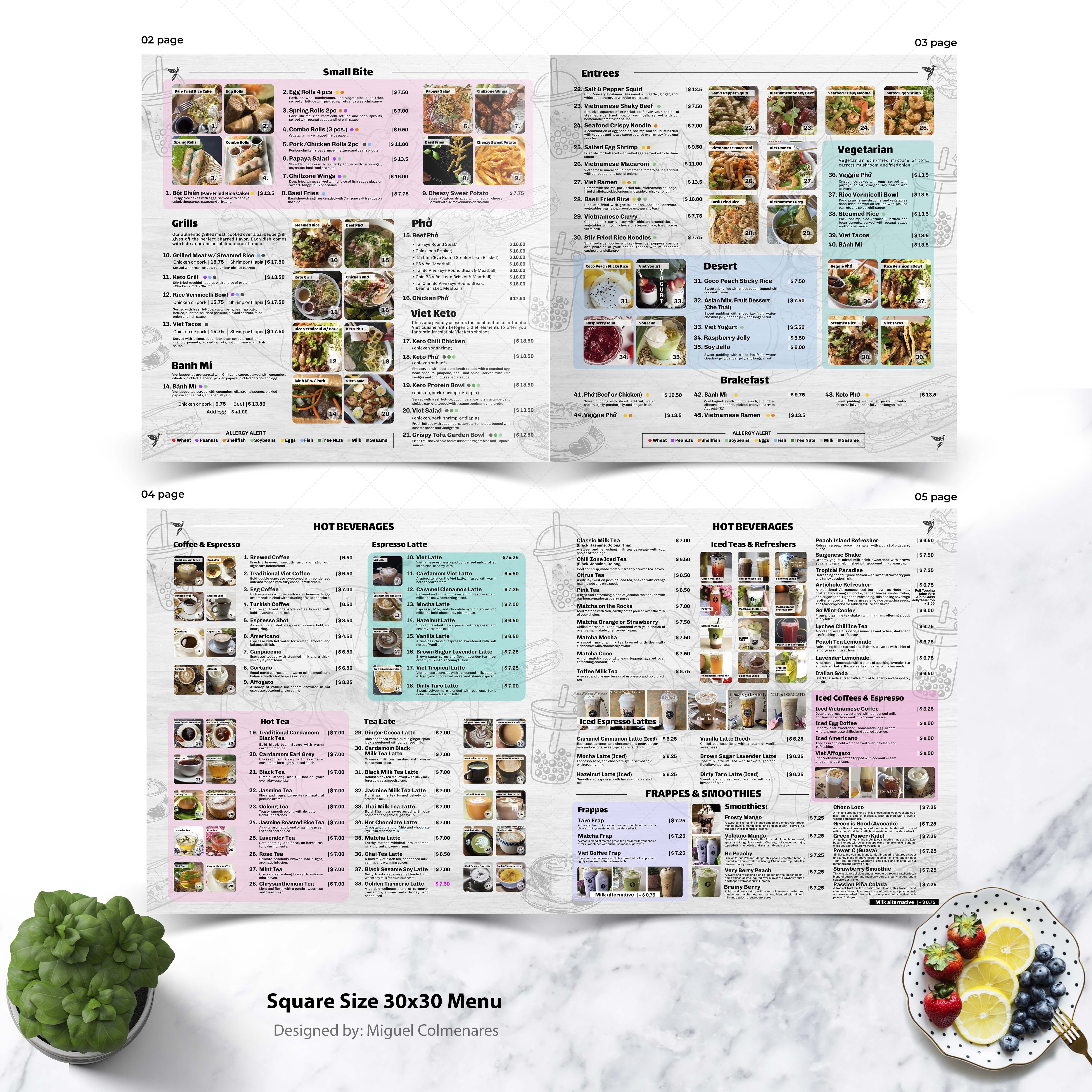 Menu Design by angelcolmenares3 for this project | Design #35880335