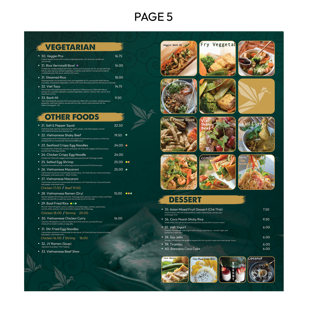 Menu Design by Stan$oul for this project | Design #35916070