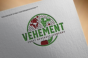 Logo Design by RS_Design for Vehement Craft Beverage Company  | Design: #35854199