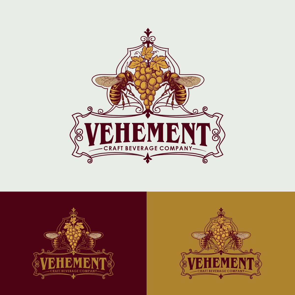 Logo Design by Fortmindz for Vehement Craft Beverage Company  | Design #35867835