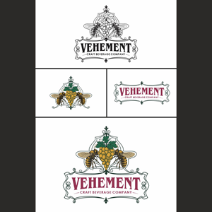 Logo Design by Fortmindz for Vehement Craft Beverage Company  | Design: #35882155