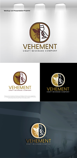 Logo Design by VectorForge for Vehement Craft Beverage Company  | Design: #35853280